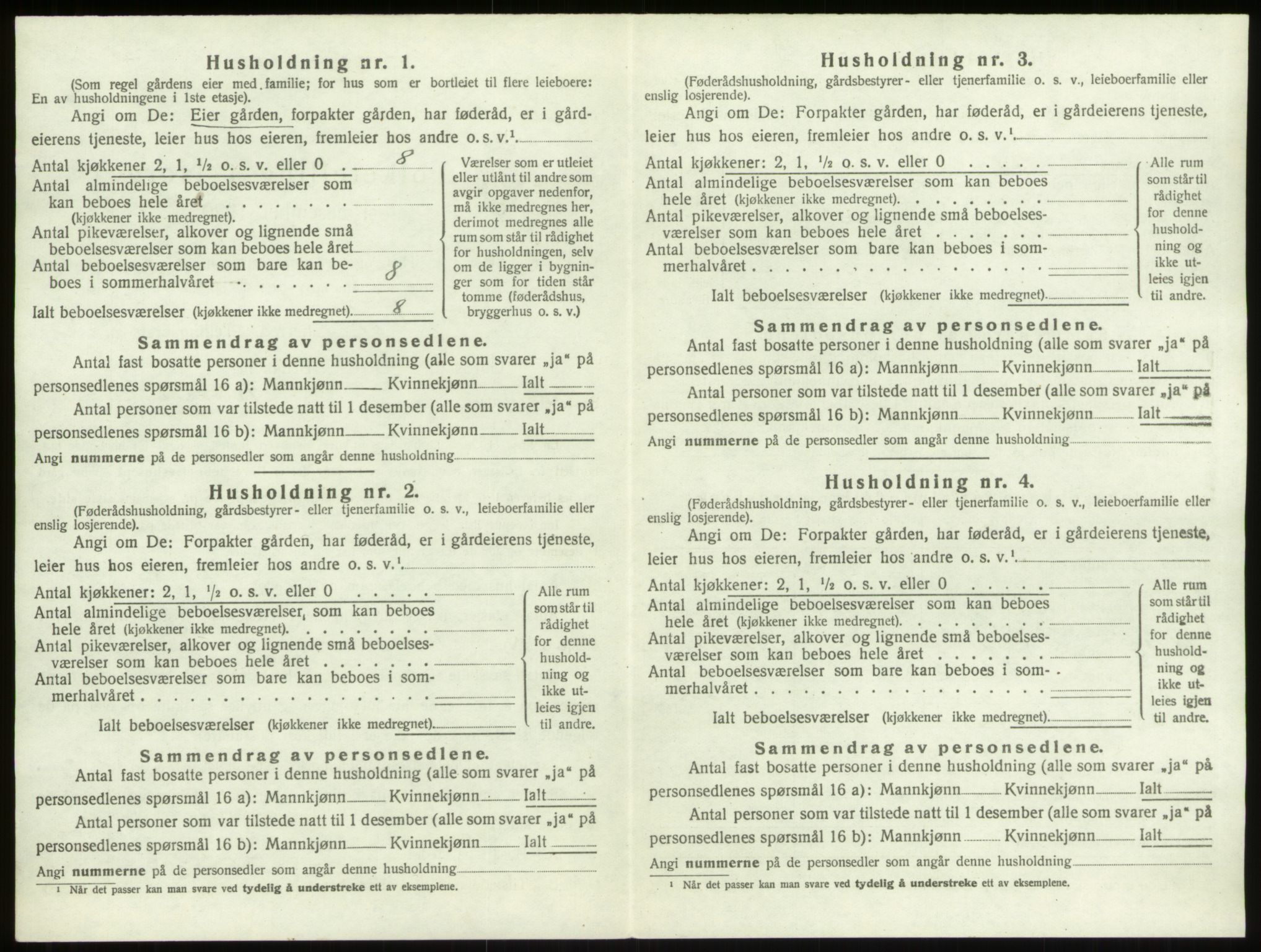 SAO, 1920 census for Skjeberg, 1920, p. 885