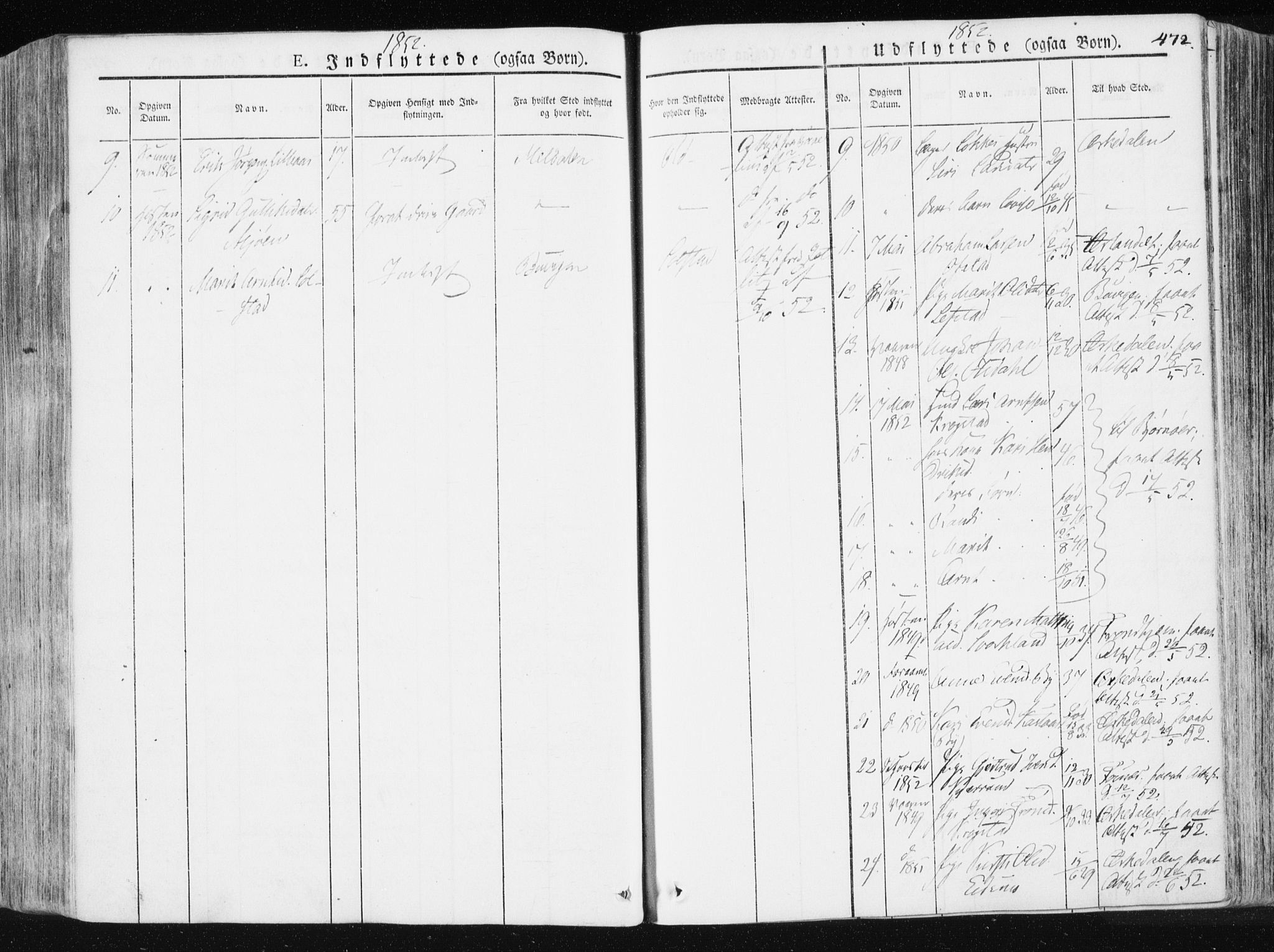 Ministerialprotokoller, klokkerbøker og fødselsregistre - Sør-Trøndelag, SAT/A-1456/665/L0771: Parish register (official) no. 665A06, 1830-1856, p. 472