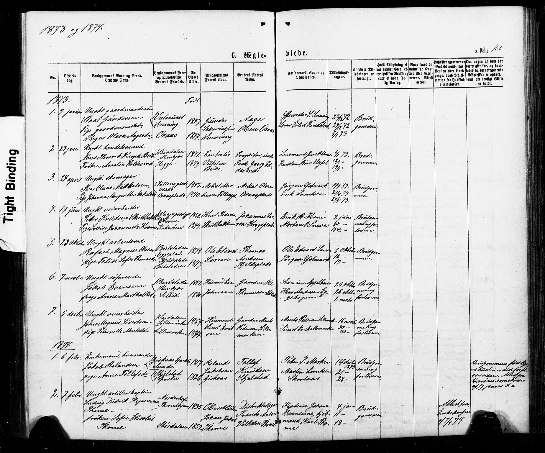 Ministerialprotokoller, klokkerbøker og fødselsregistre - Nord-Trøndelag, SAT/A-1458/740/L0380: Parish register (copy) no. 740C01, 1868-1902, p. 166