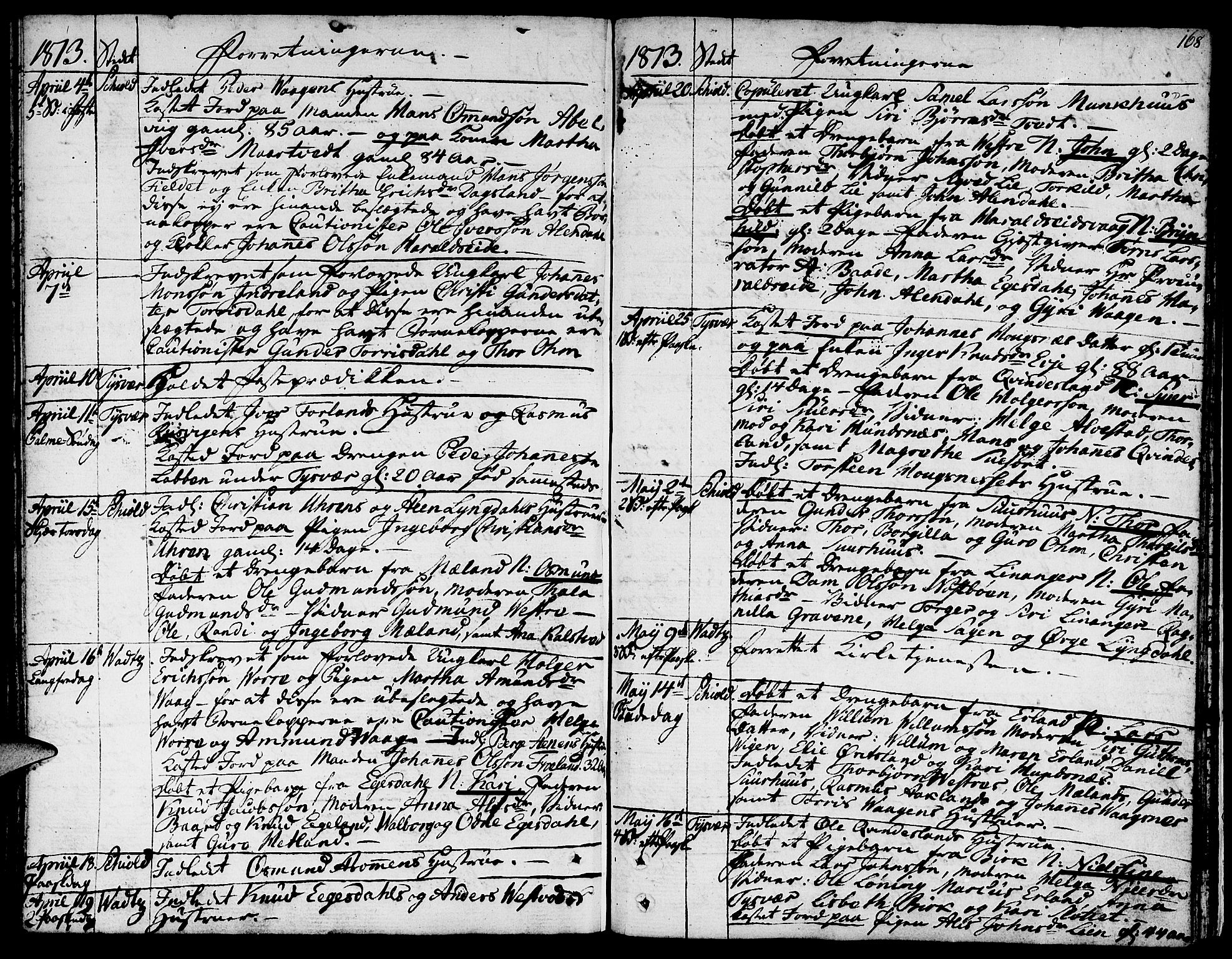 Skjold sokneprestkontor, AV/SAST-A-101847/H/Ha/Haa/L0002: Parish register (official) no. A 2, 1786-1815, p. 168