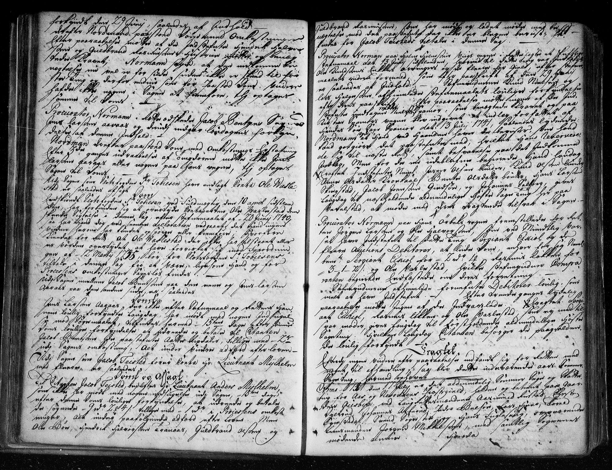 Follo sorenskriveri, AV/SAO-A-10274/F/Fb/Fba/L0038: Tingbok, 1741-1747, p. 40b-41a