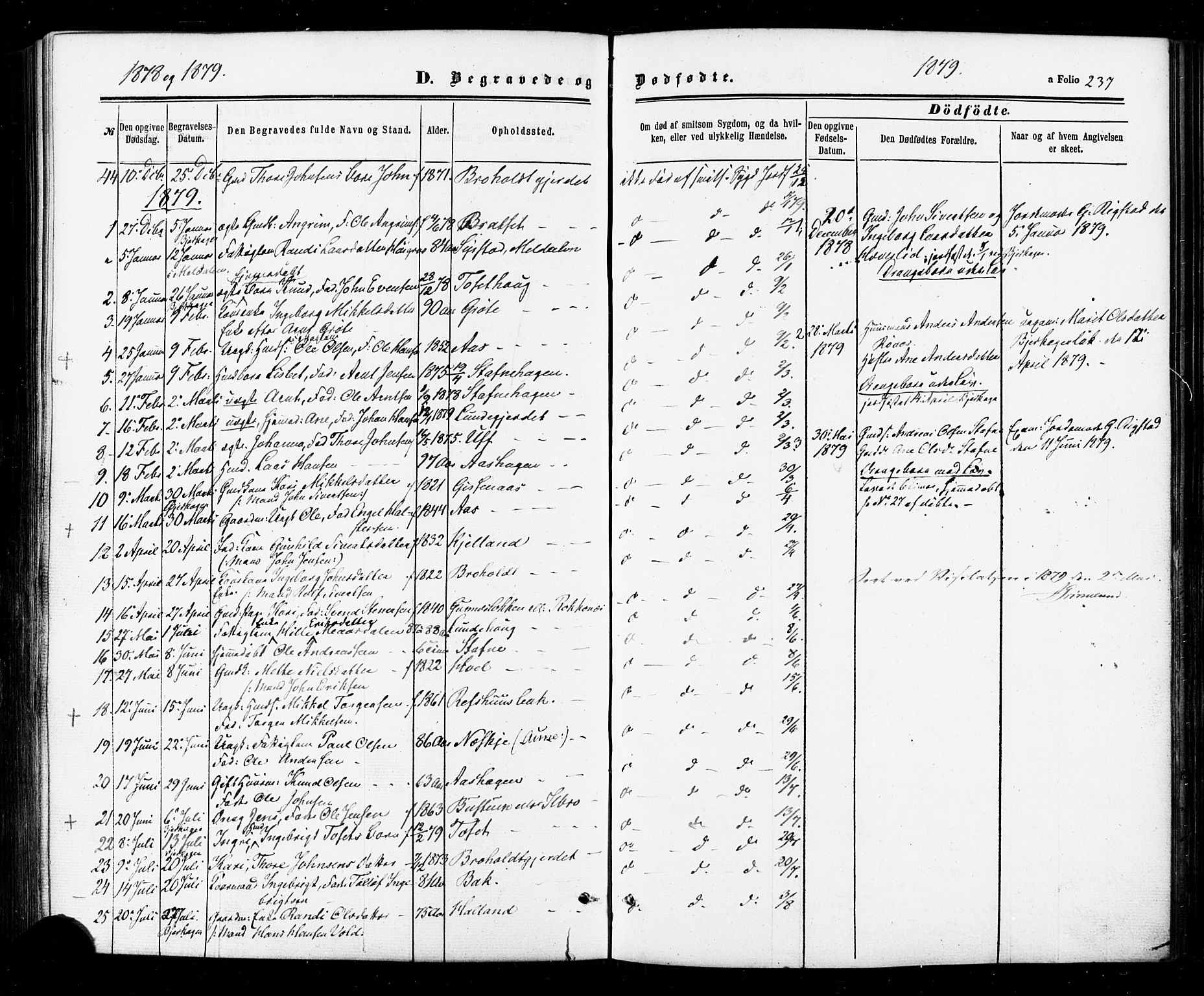 Ministerialprotokoller, klokkerbøker og fødselsregistre - Sør-Trøndelag, SAT/A-1456/674/L0870: Parish register (official) no. 674A02, 1861-1879, p. 237