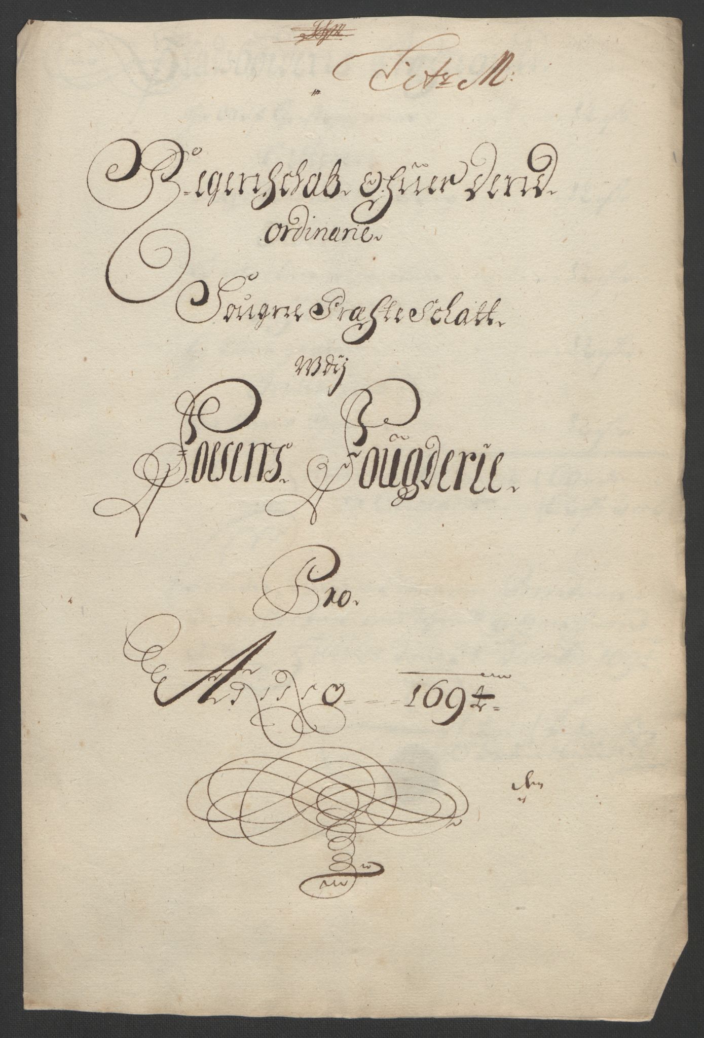 Rentekammeret inntil 1814, Reviderte regnskaper, Fogderegnskap, RA/EA-4092/R57/L3850: Fogderegnskap Fosen, 1694, p. 155
