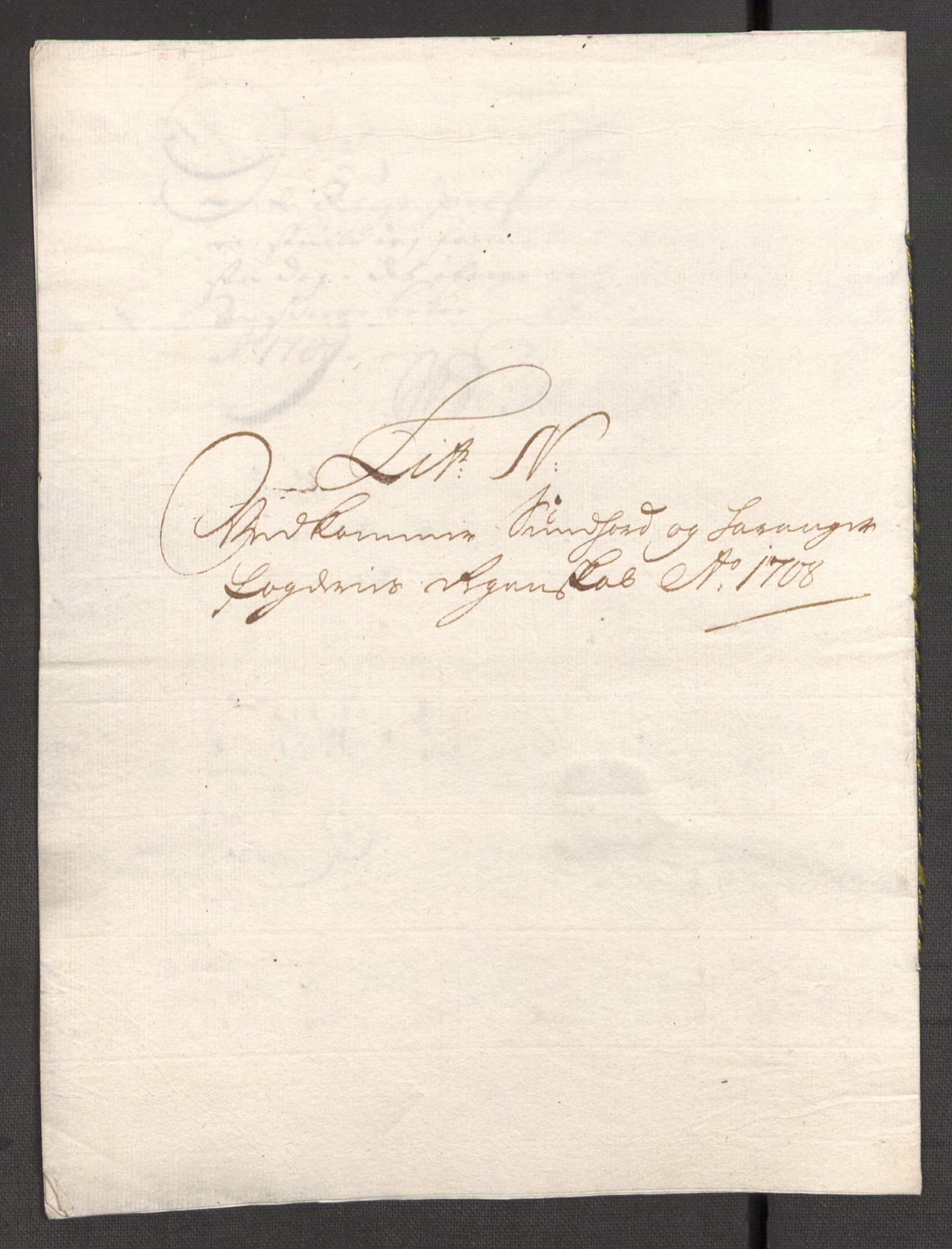 Rentekammeret inntil 1814, Reviderte regnskaper, Fogderegnskap, AV/RA-EA-4092/R48/L2985: Fogderegnskap Sunnhordland og Hardanger, 1708, p. 231