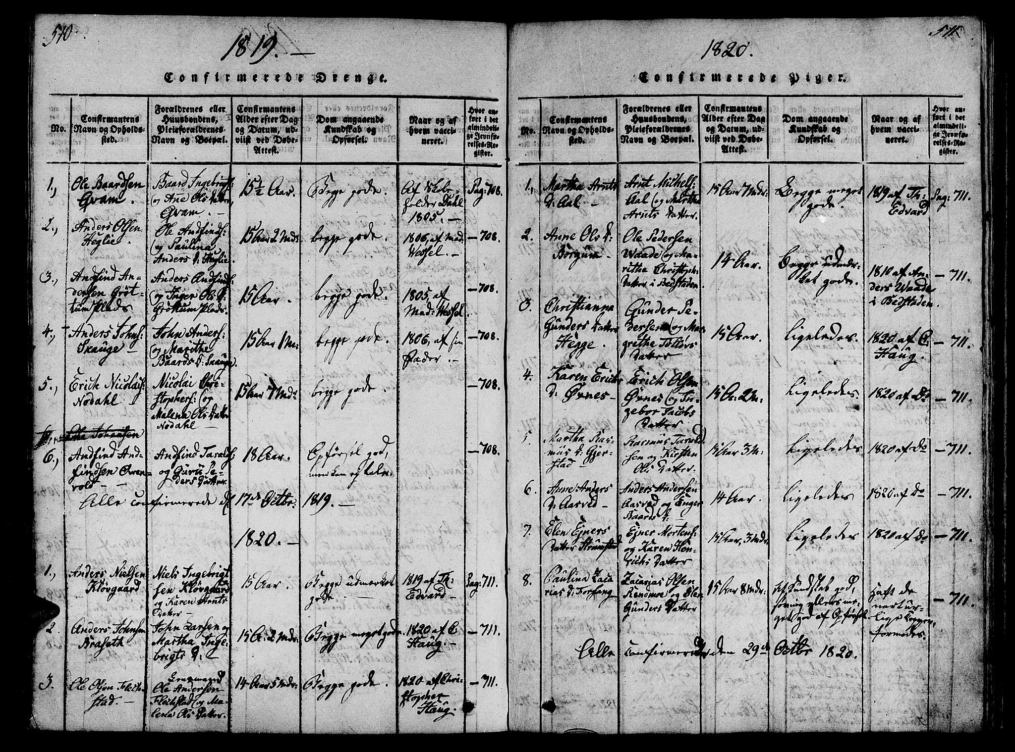 Ministerialprotokoller, klokkerbøker og fødselsregistre - Nord-Trøndelag, AV/SAT-A-1458/746/L0441: Parish register (official) no. 746A03 /2, 1816-1827, p. 510-511