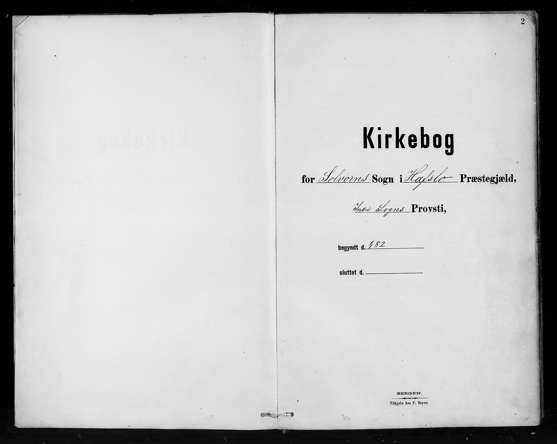 Hafslo sokneprestembete, SAB/A-80301/H/Hab/Habc/L0001: Parish register (copy) no. C 1, 1882-1908, p. 2