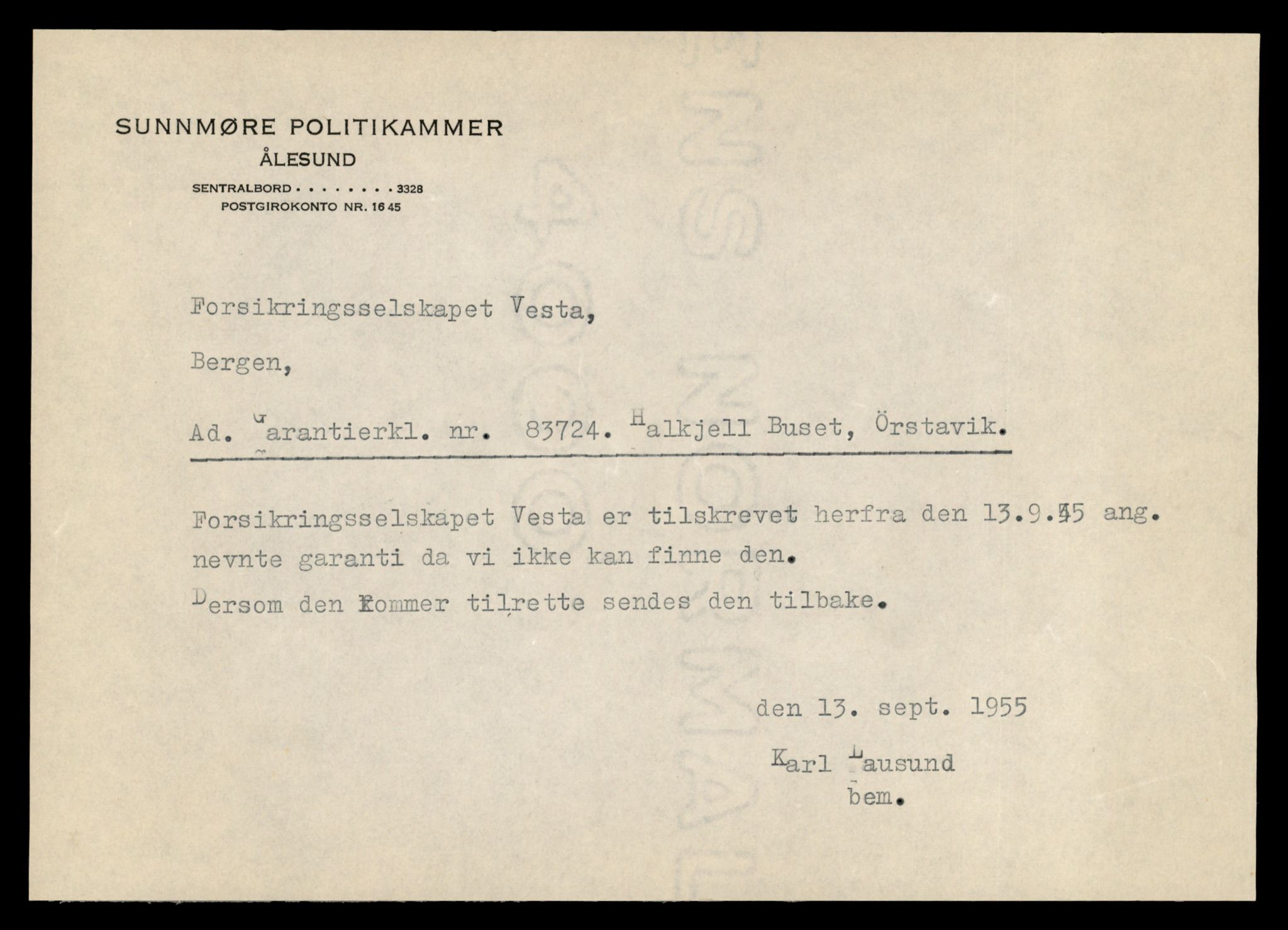 Møre og Romsdal vegkontor - Ålesund trafikkstasjon, AV/SAT-A-4099/F/Fe/L0039: Registreringskort for kjøretøy T 13361 - T 13530, 1927-1998, p. 197