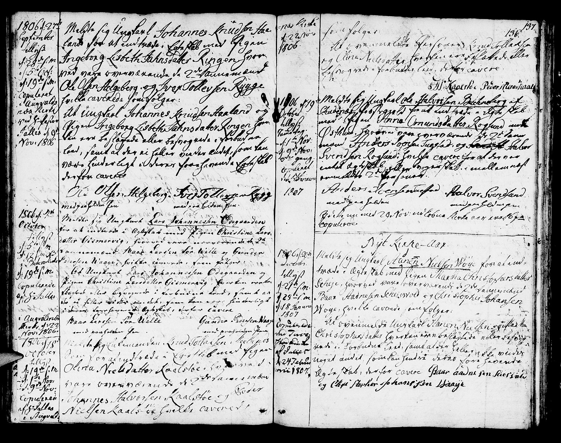 Avaldsnes sokneprestkontor, SAST/A -101851/H/Ha/Haa/L0003: Parish register (official) no. A 3, 1801-1817, p. 136
