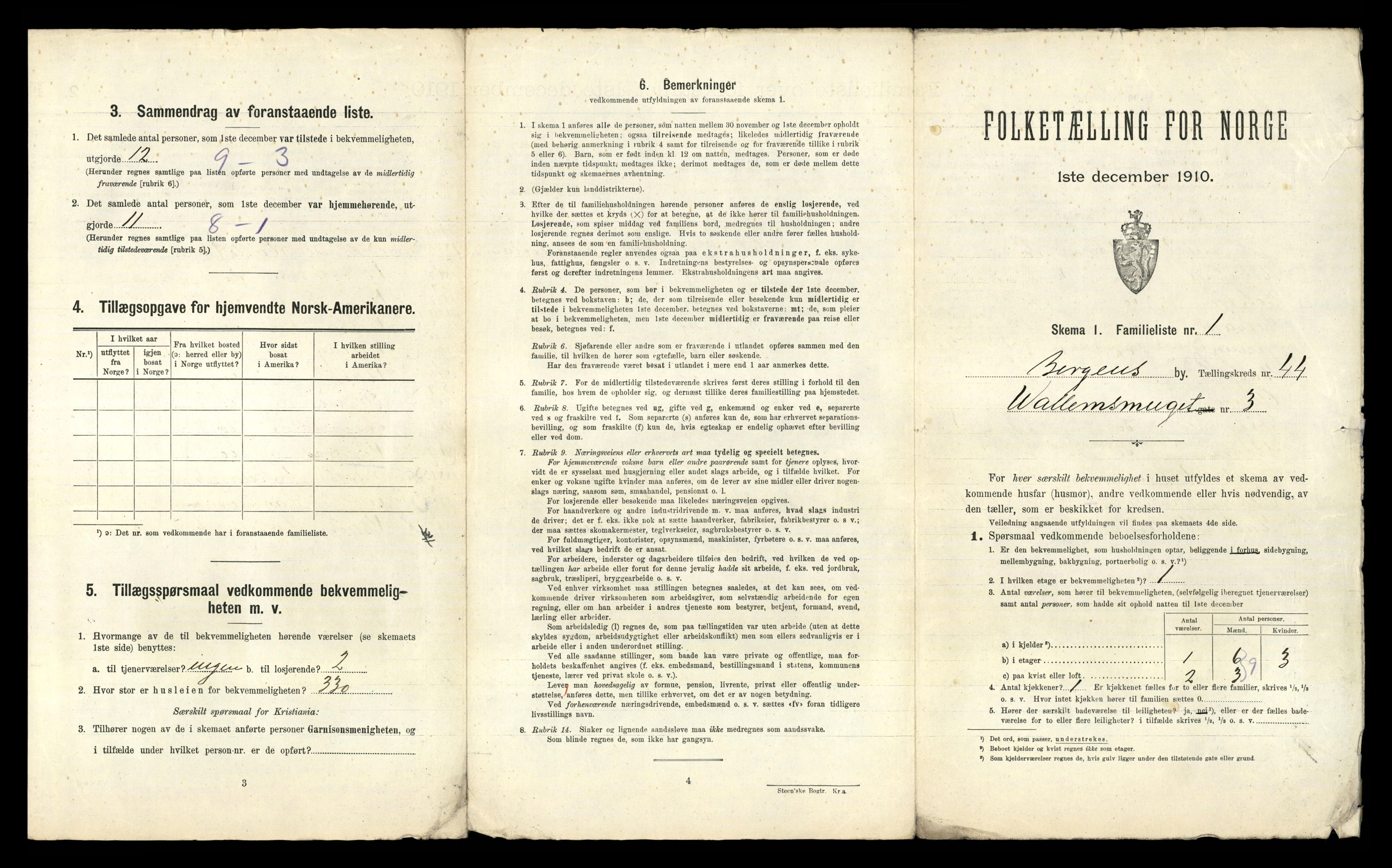 RA, 1910 census for Bergen, 1910, p. 14897