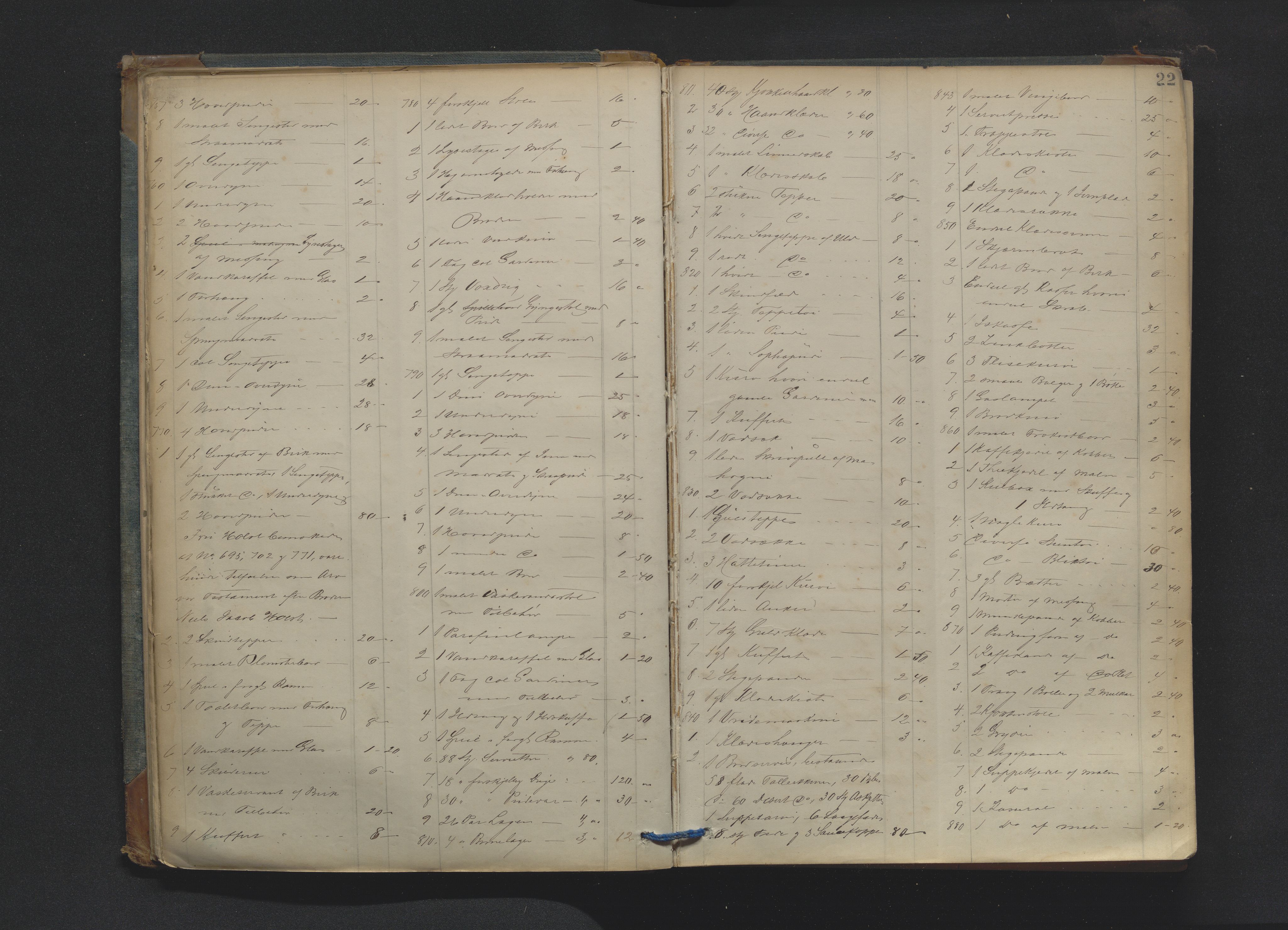 Drammen byfogd, AV/SAKO-A-222/H/Hb/Hbb/L0004: Registreringsprotokoll., 1878-1885, p. 22