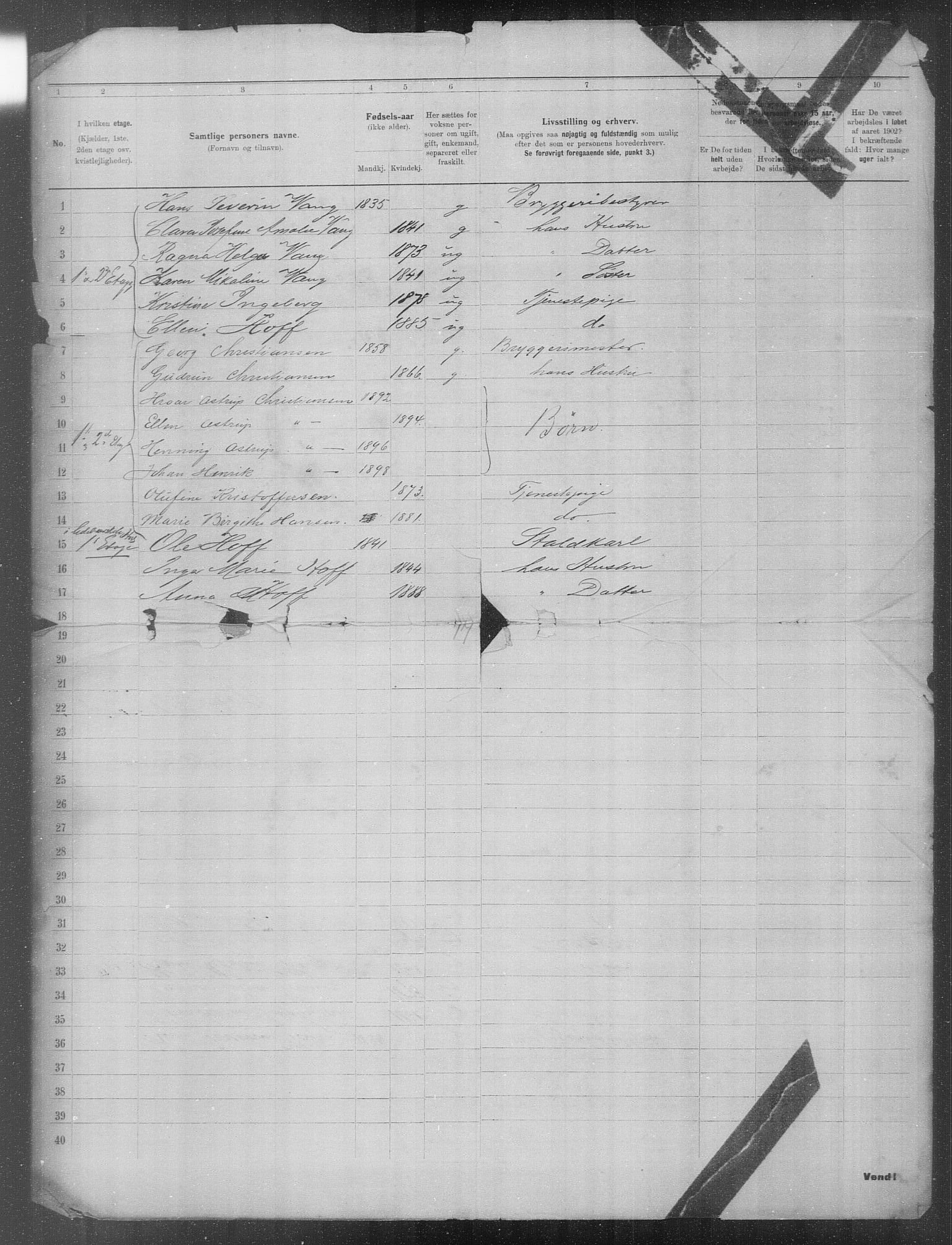 OBA, Municipal Census 1902 for Kristiania, 1902, p. 24013