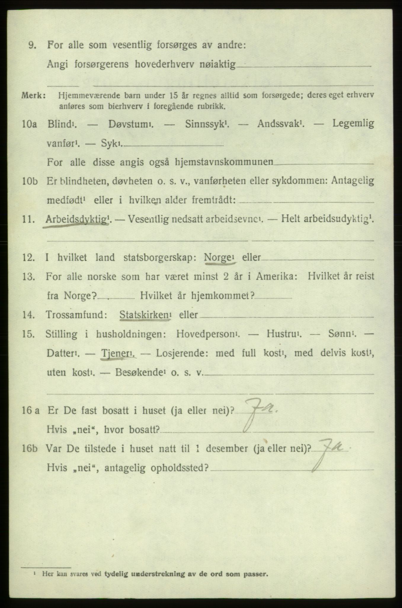 SAB, 1920 census for Stord, 1920, p. 7370