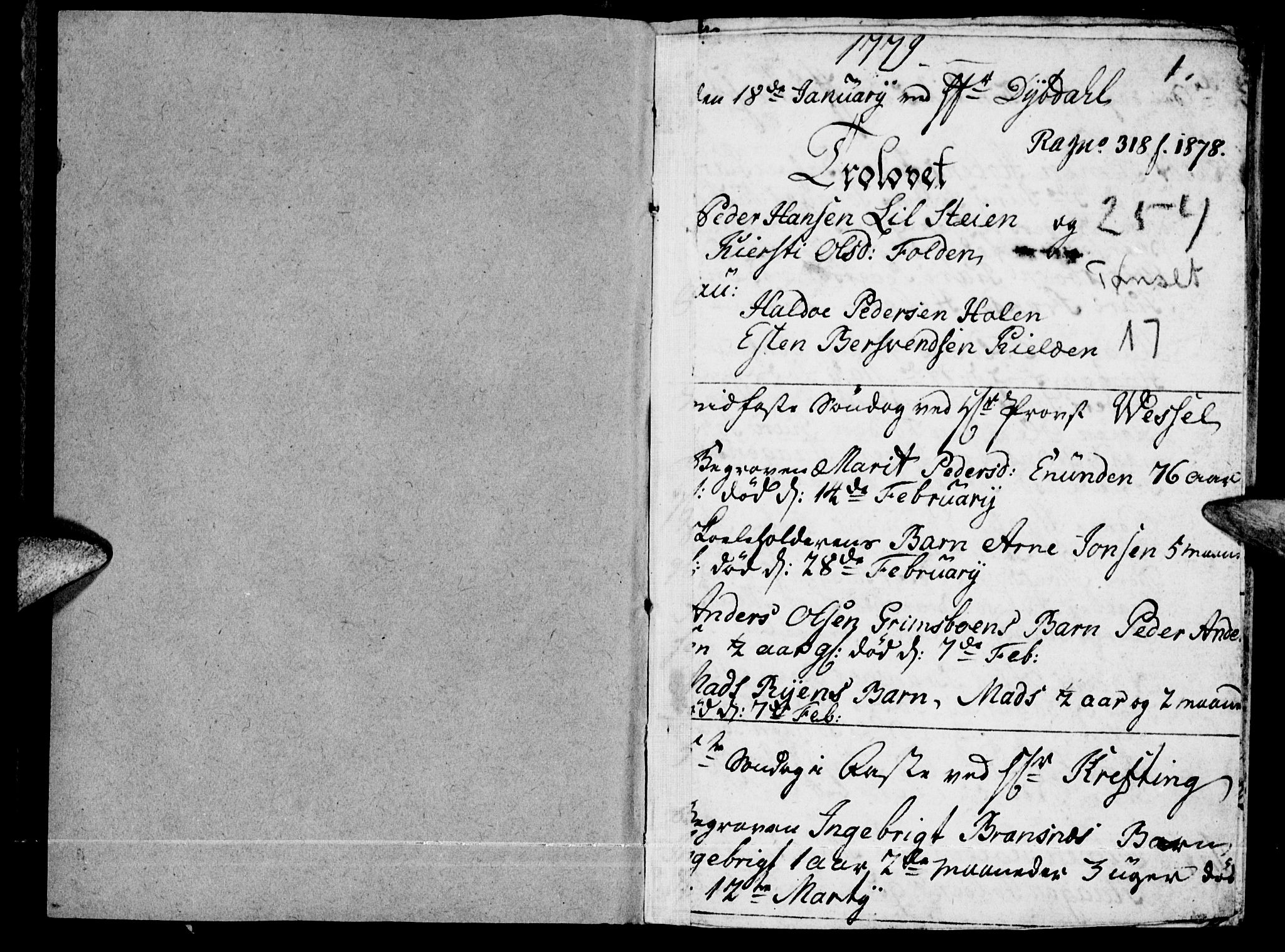Tynset prestekontor, SAH/PREST-058/H/Ha/Haa/L0011: Parish register (official) no. 11, 1779-1790, p. 0-1