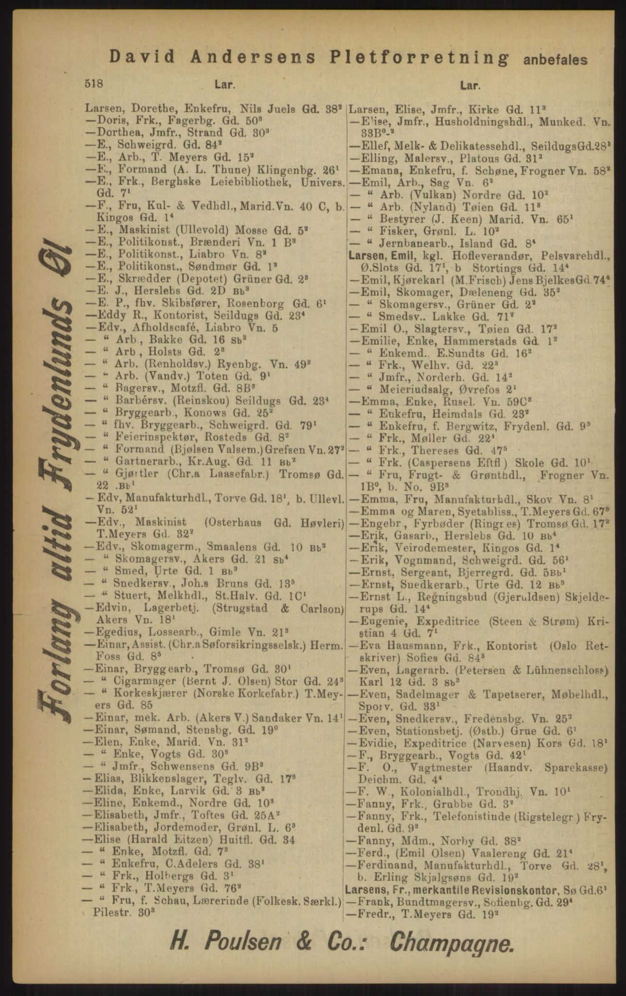 Kristiania/Oslo adressebok, PUBL/-, 1902, p. 518