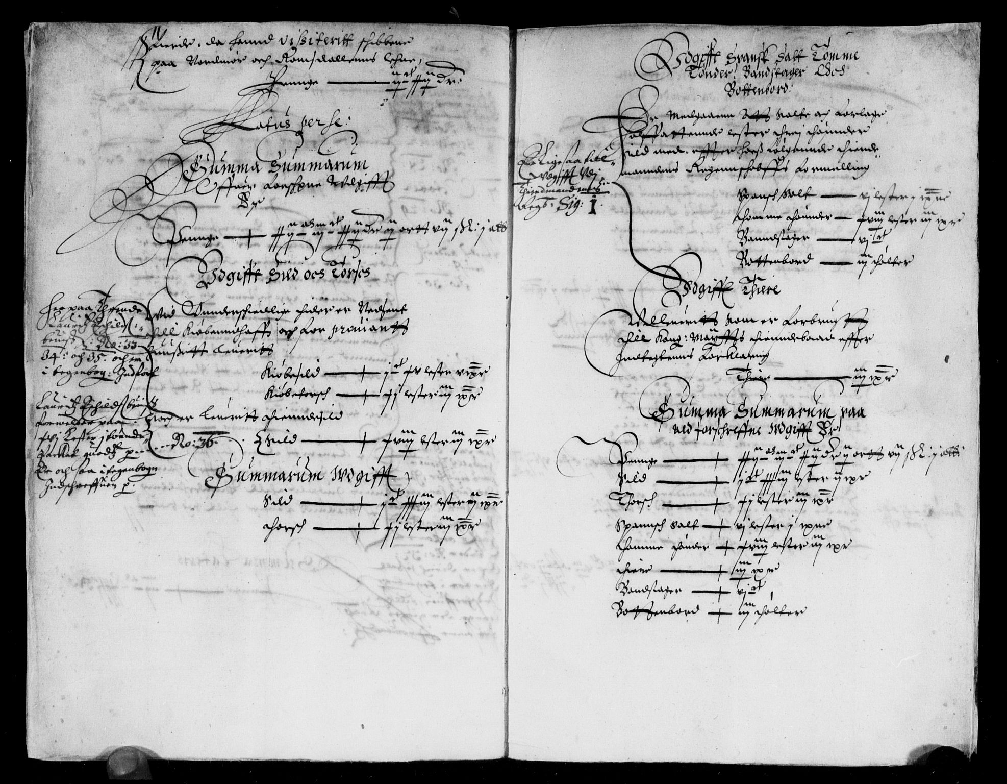 Rentekammeret inntil 1814, Reviderte regnskaper, Lensregnskaper, AV/RA-EA-5023/R/Rb/Rbw/L0056: Trondheim len, 1634-1636