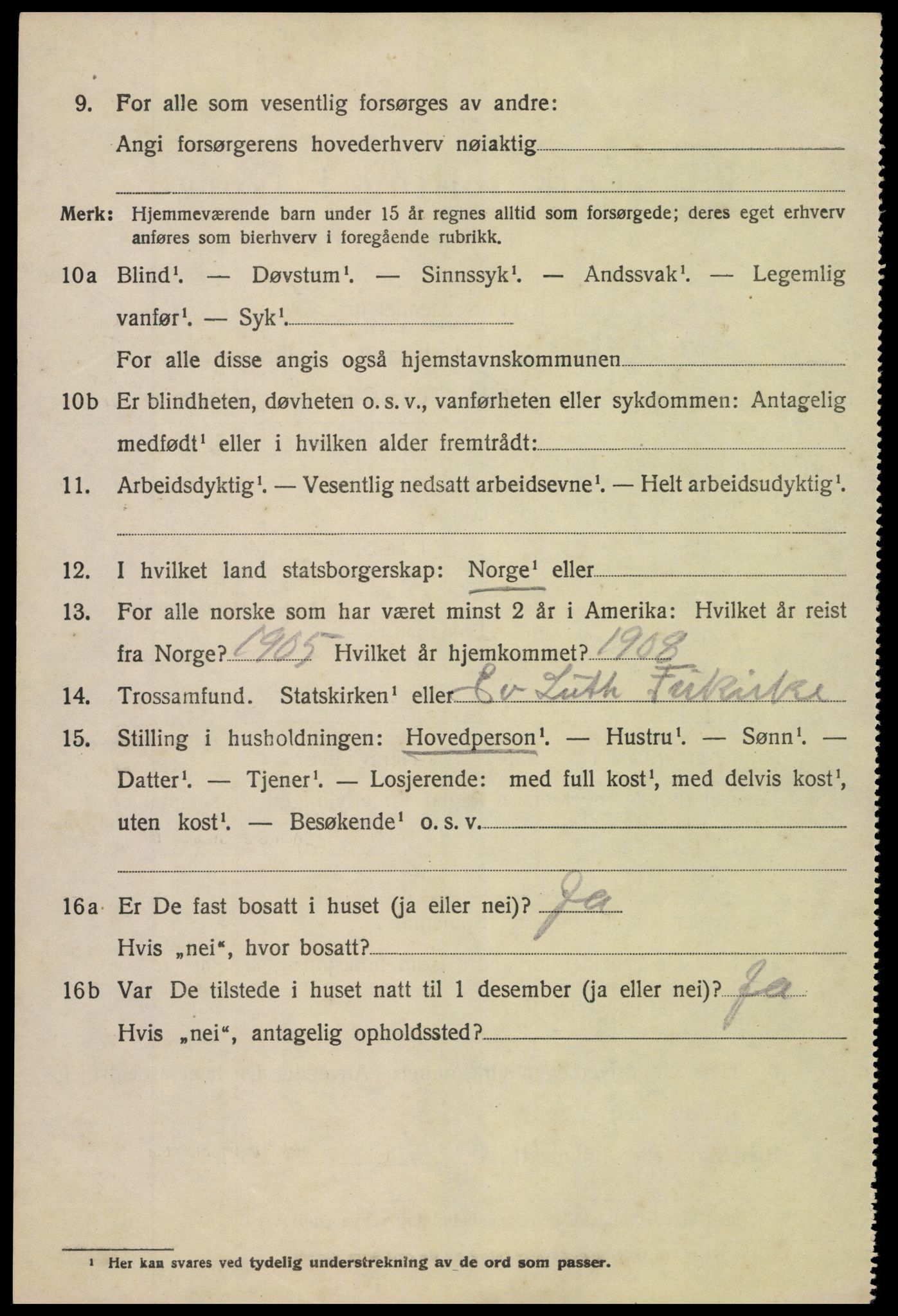 SAK, 1920 census for Søndeled, 1920, p. 2398