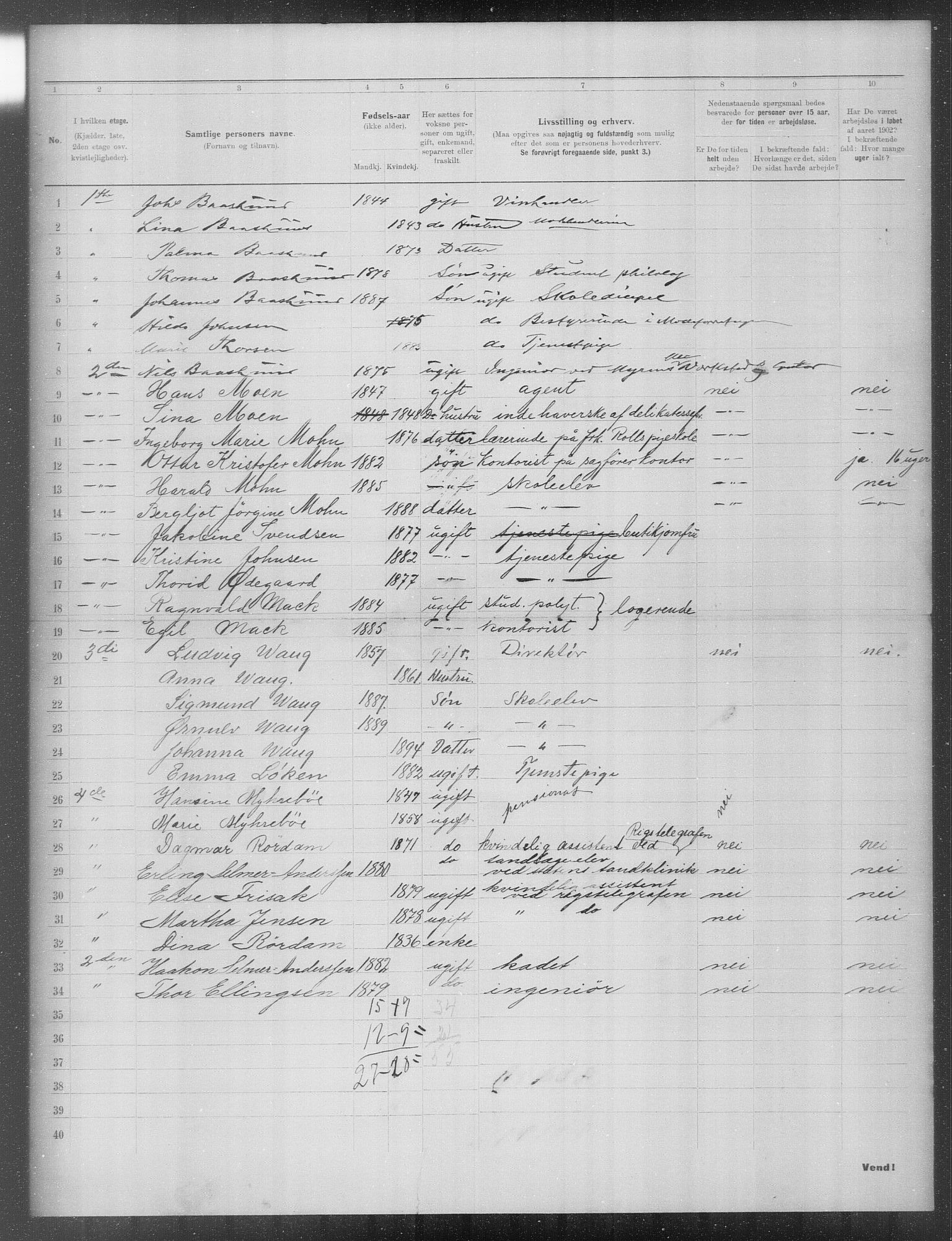 OBA, Municipal Census 1902 for Kristiania, 1902, p. 23523