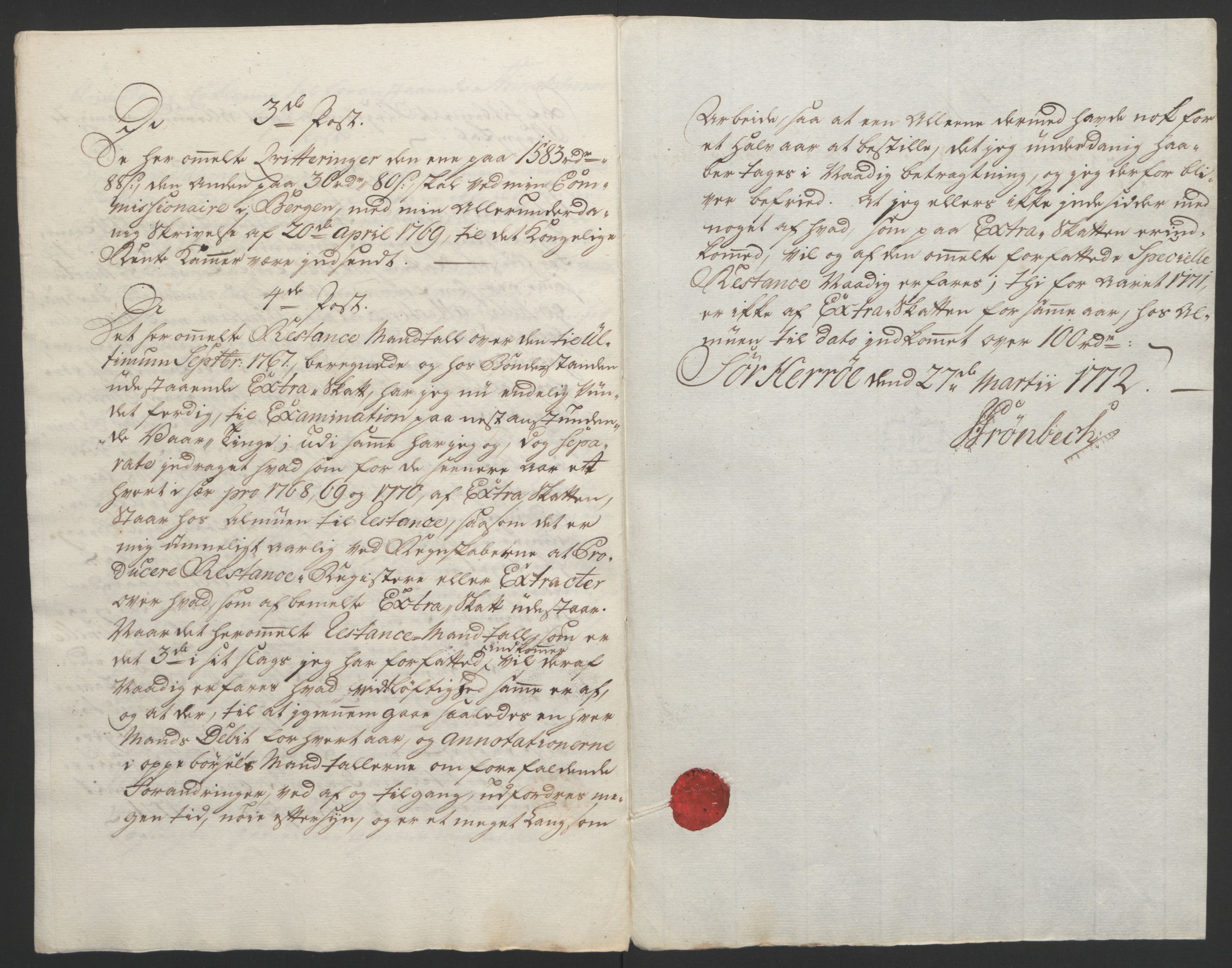 Rentekammeret inntil 1814, Reviderte regnskaper, Fogderegnskap, AV/RA-EA-4092/R65/L4573: Ekstraskatten Helgeland, 1762-1772, p. 370