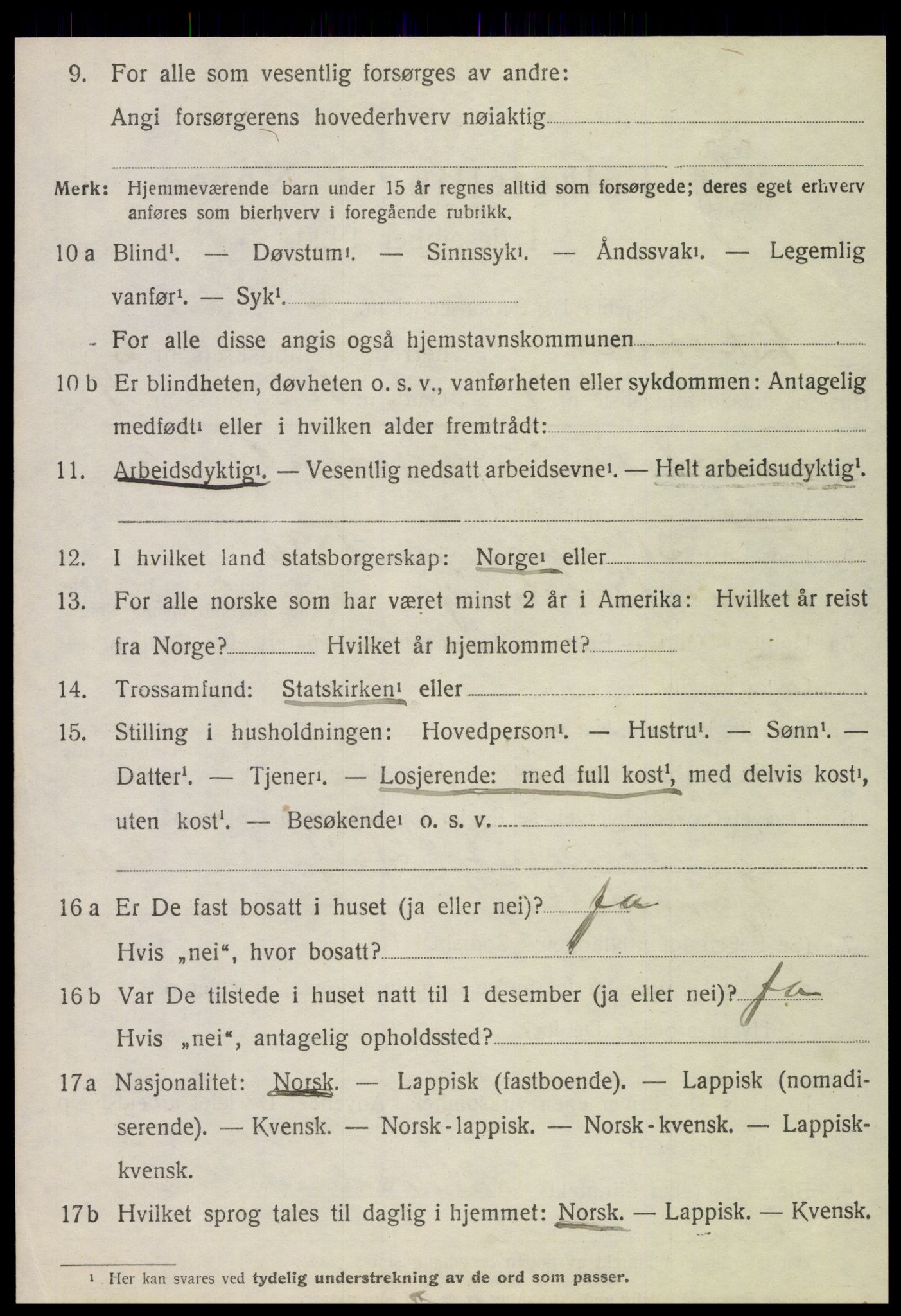 SAT, 1920 census for Brønnøy, 1920, p. 4329