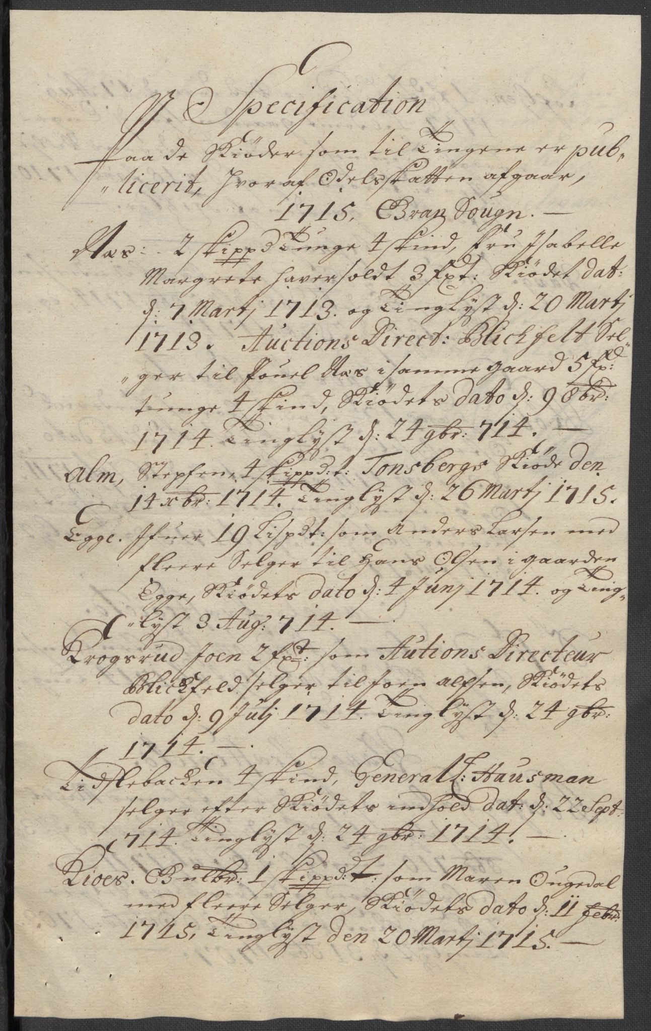 Rentekammeret inntil 1814, Reviderte regnskaper, Fogderegnskap, AV/RA-EA-4092/R18/L1314: Fogderegnskap Hadeland, Toten og Valdres, 1715, p. 430