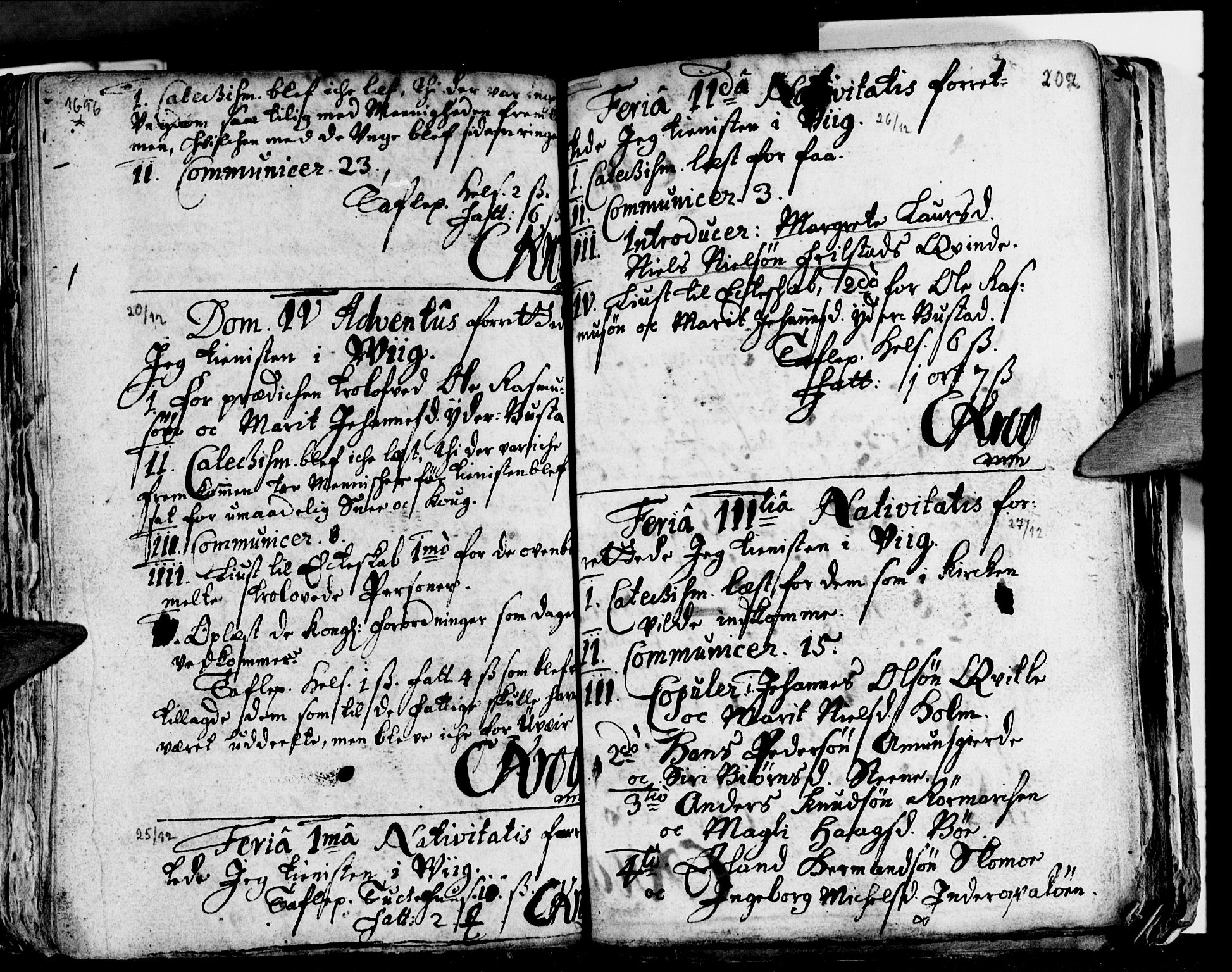 Ministerialprotokoller, klokkerbøker og fødselsregistre - Nordland, AV/SAT-A-1459/812/L0172: Parish register (official) no. 812A01, 1677-1718, p. 202