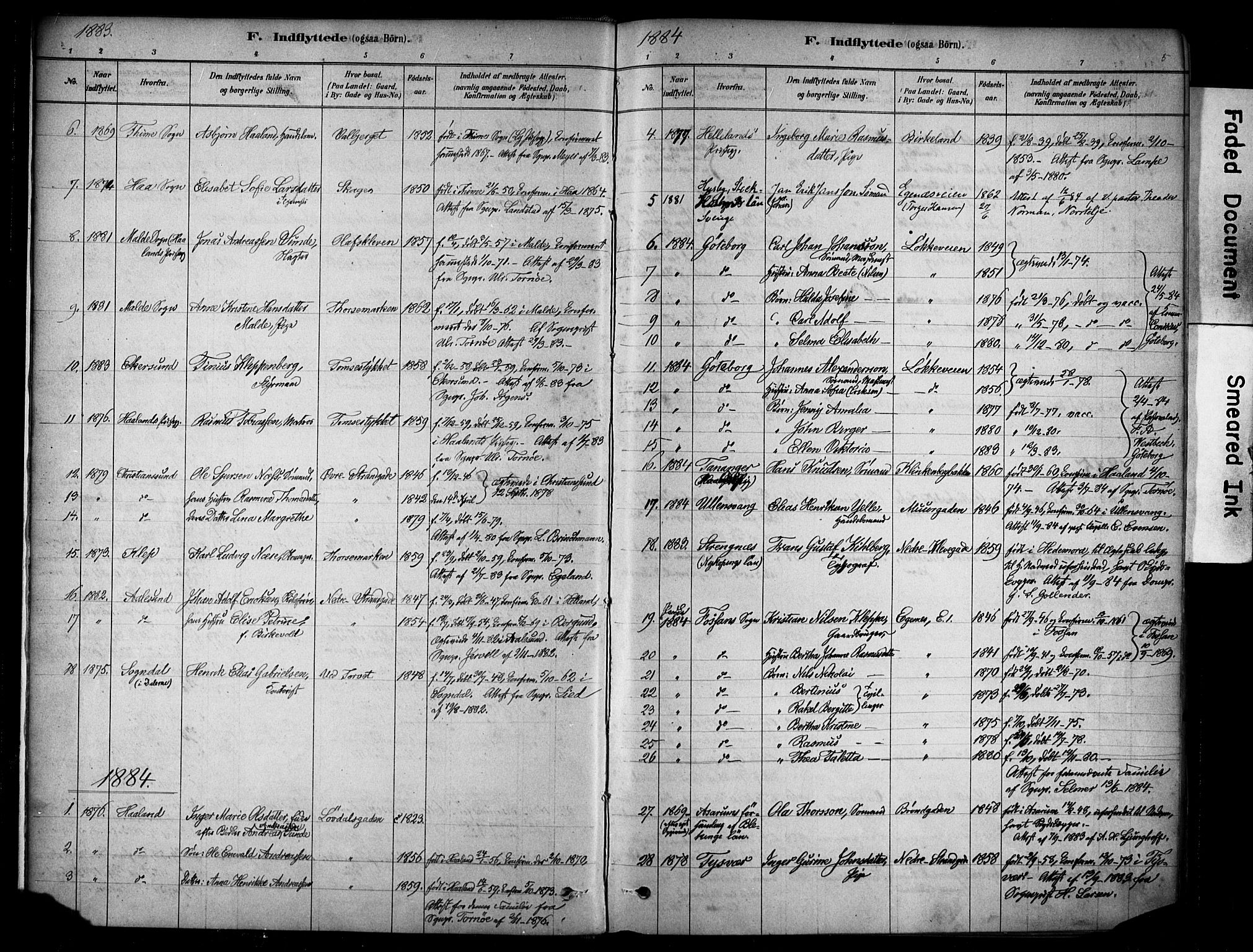 Domkirken sokneprestkontor, SAST/A-101812/001/30/30BA/L0025: Parish register (official) no. A 24, 1877-1927, p. 5