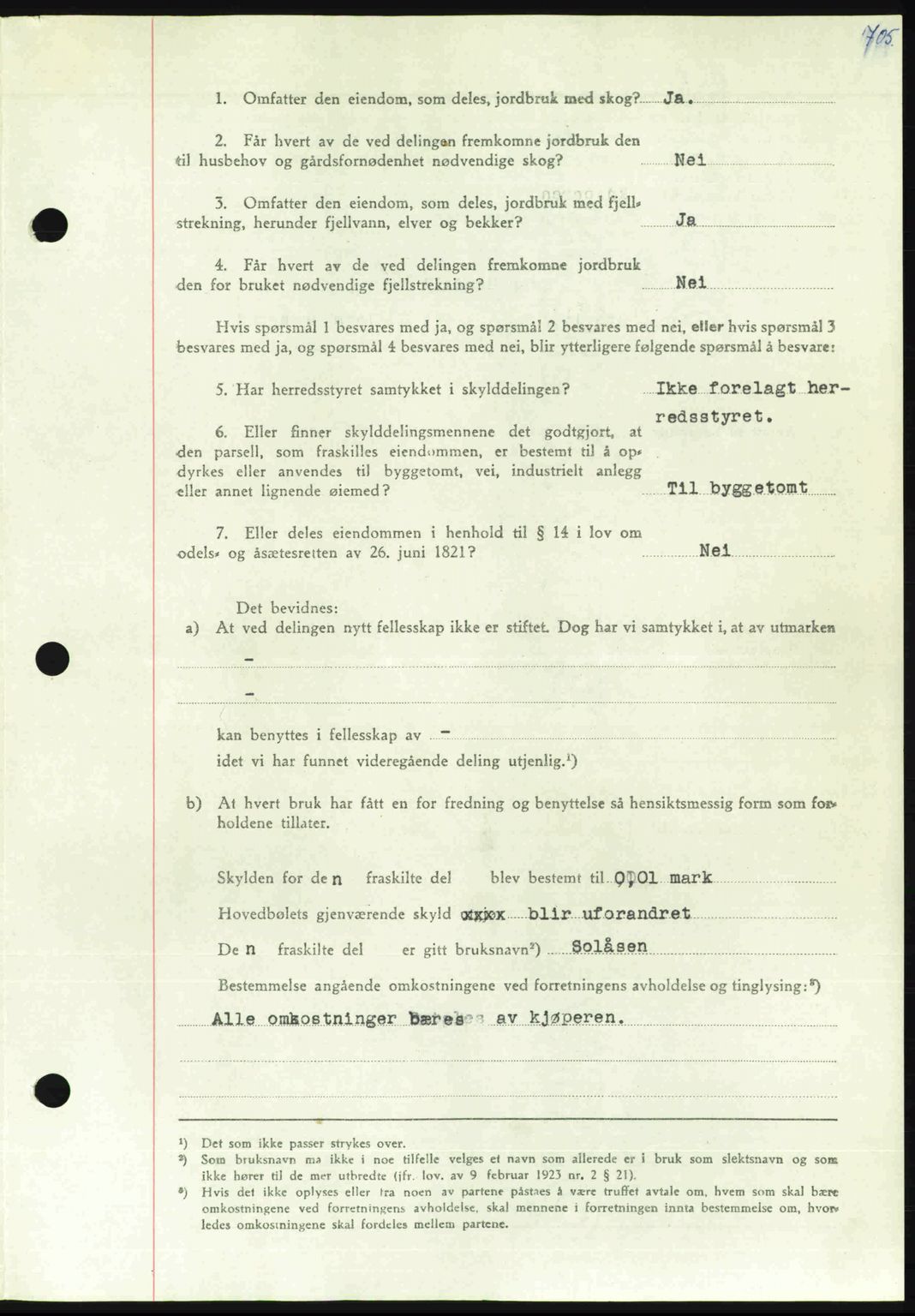 Nordmøre sorenskriveri, AV/SAT-A-4132/1/2/2Ca: Mortgage book no. A105, 1947-1947, Diary no: : 1803/1947