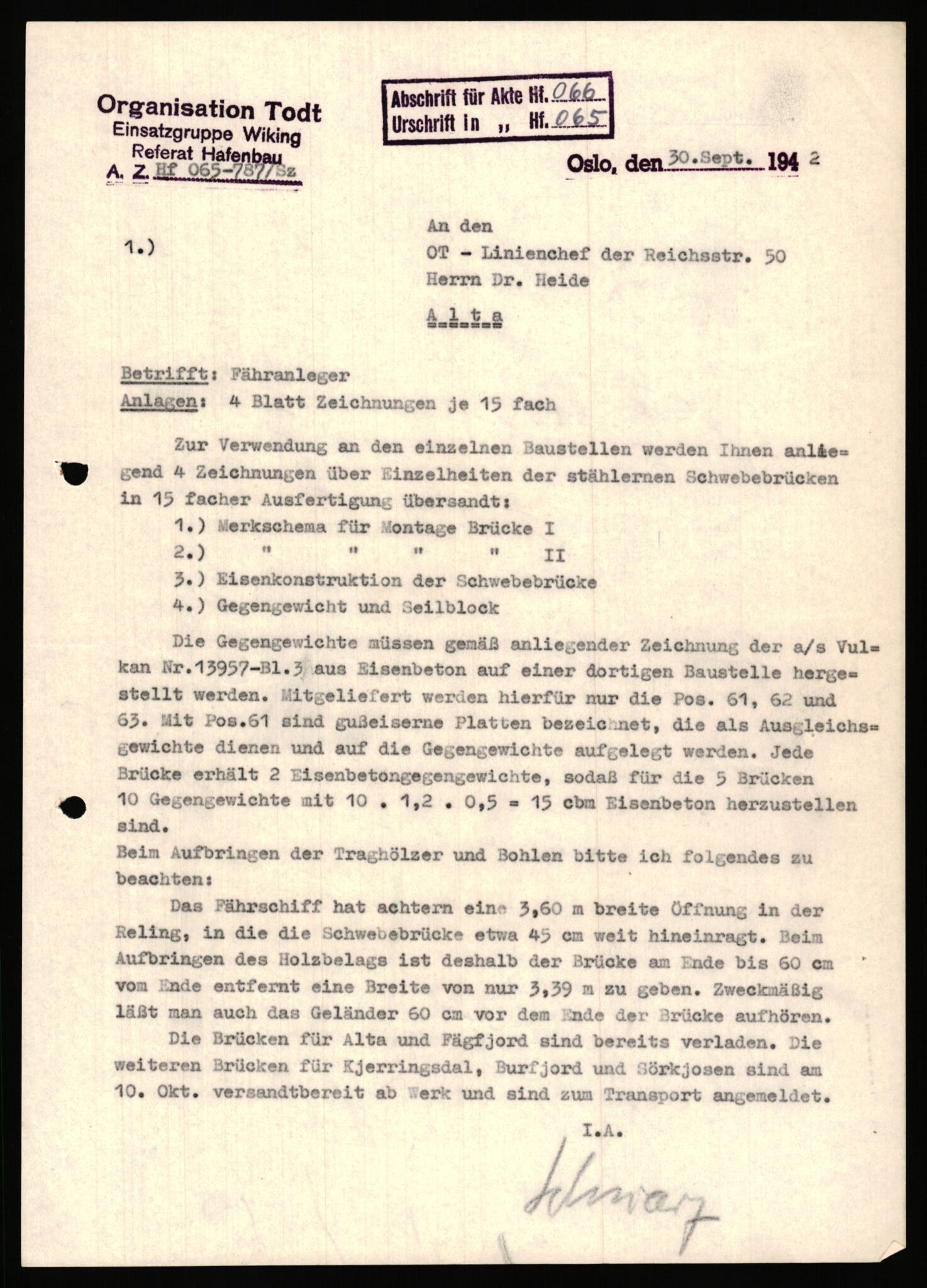 Tyske arkiver, Organisation Todt (OT), Einsatzgruppe Wiking, AV/RA-RAFA-2188/1/E/E2/E2d/L0023: Fähren und Anlegen, 1942-1944, p. 132