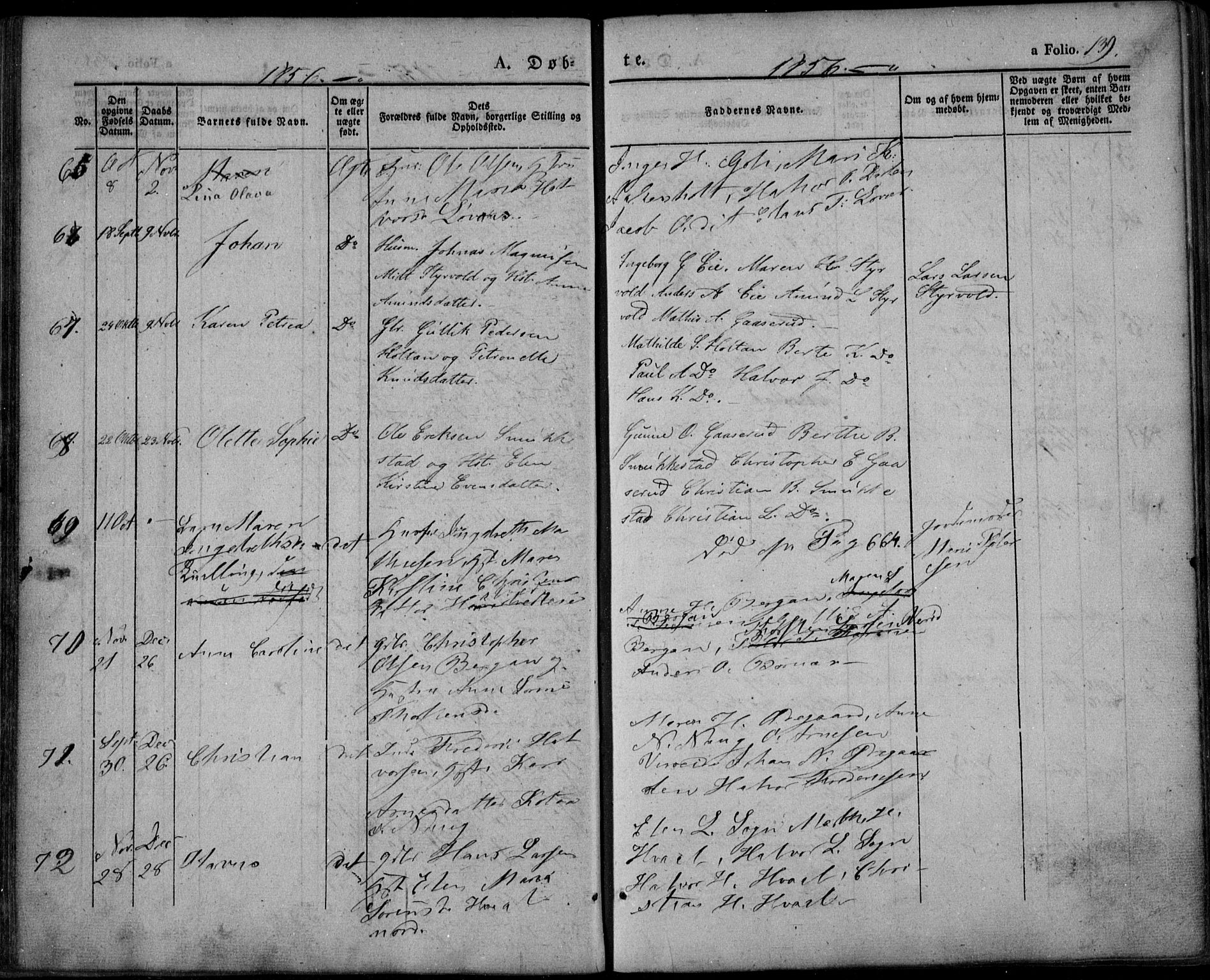 Lardal kirkebøker, AV/SAKO-A-350/F/Fa/L0006: Parish register (official) no. I 6, 1835-1860, p. 139