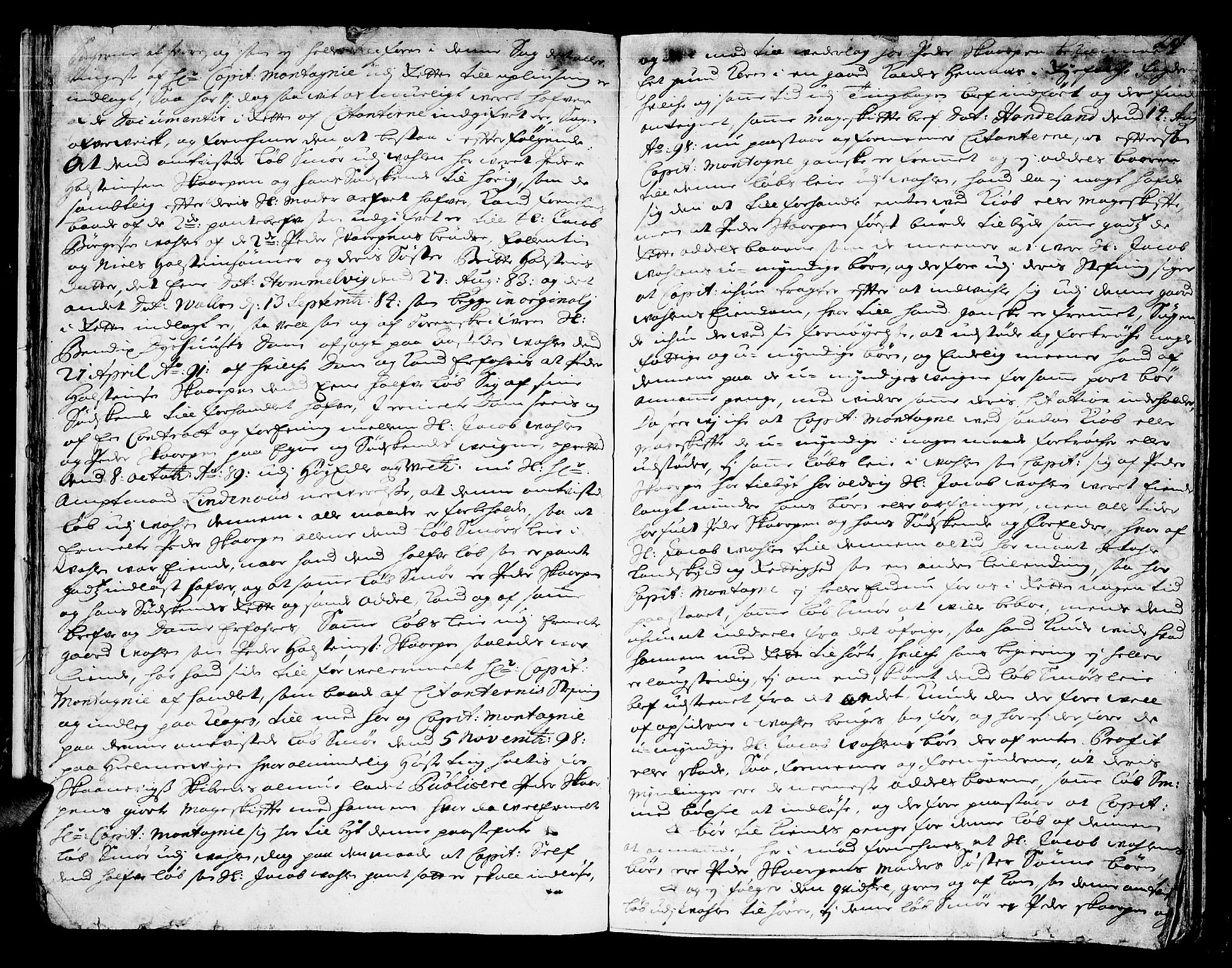 Sunnhordland sorenskrivar, AV/SAB-A-2401/1/F/Faa/L0024: Tingbøker, 1700, p. 27b-28a