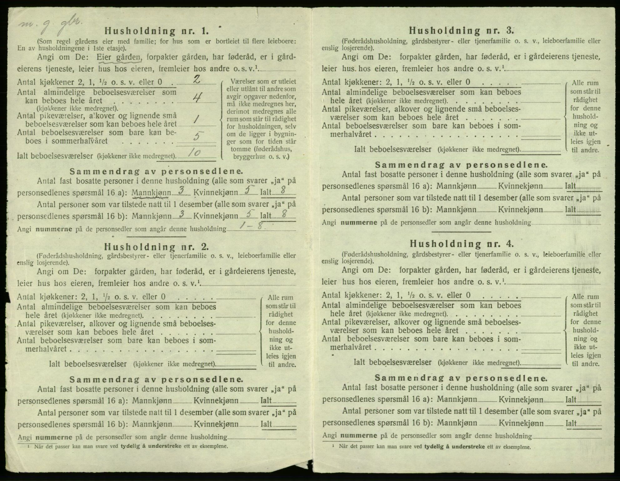 SAB, 1920 census for Fana, 1920, p. 2070