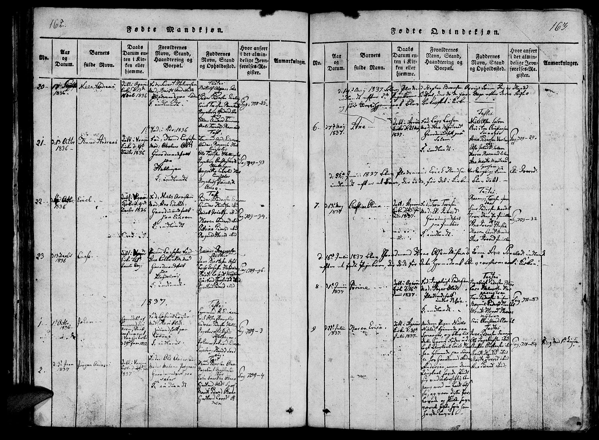 Ministerialprotokoller, klokkerbøker og fødselsregistre - Møre og Romsdal, SAT/A-1454/560/L0718: Parish register (official) no. 560A02, 1817-1844, p. 162-163