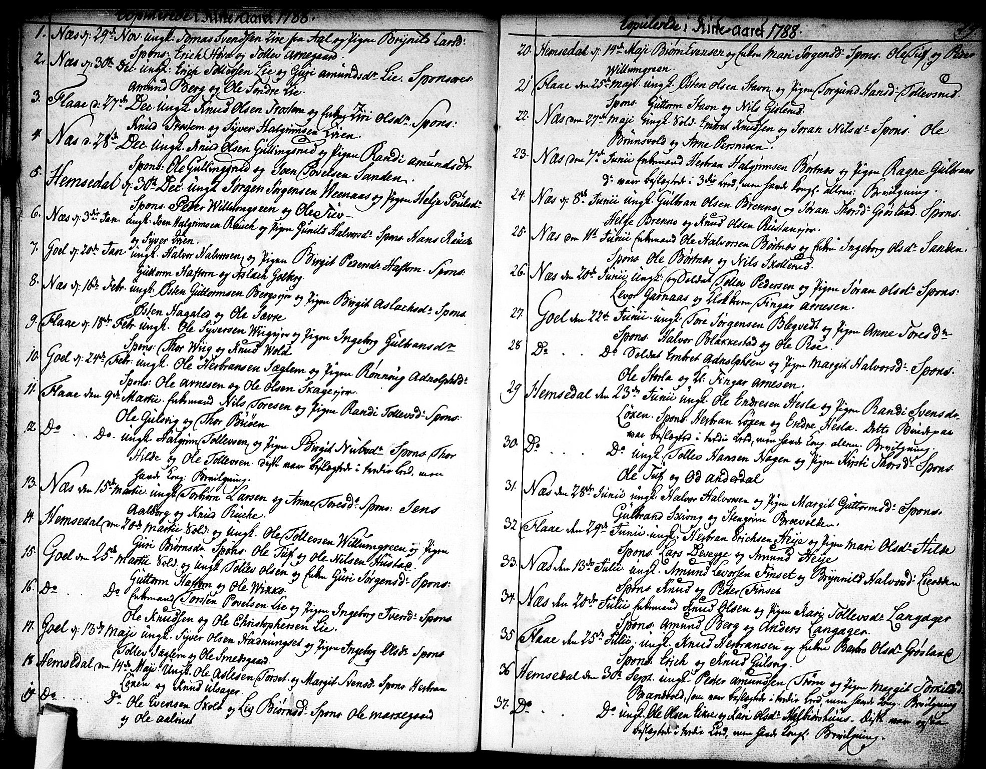 Nes kirkebøker, SAKO/A-236/F/Fa/L0005: Parish register (official) no. 5, 1787-1807, p. 28-29