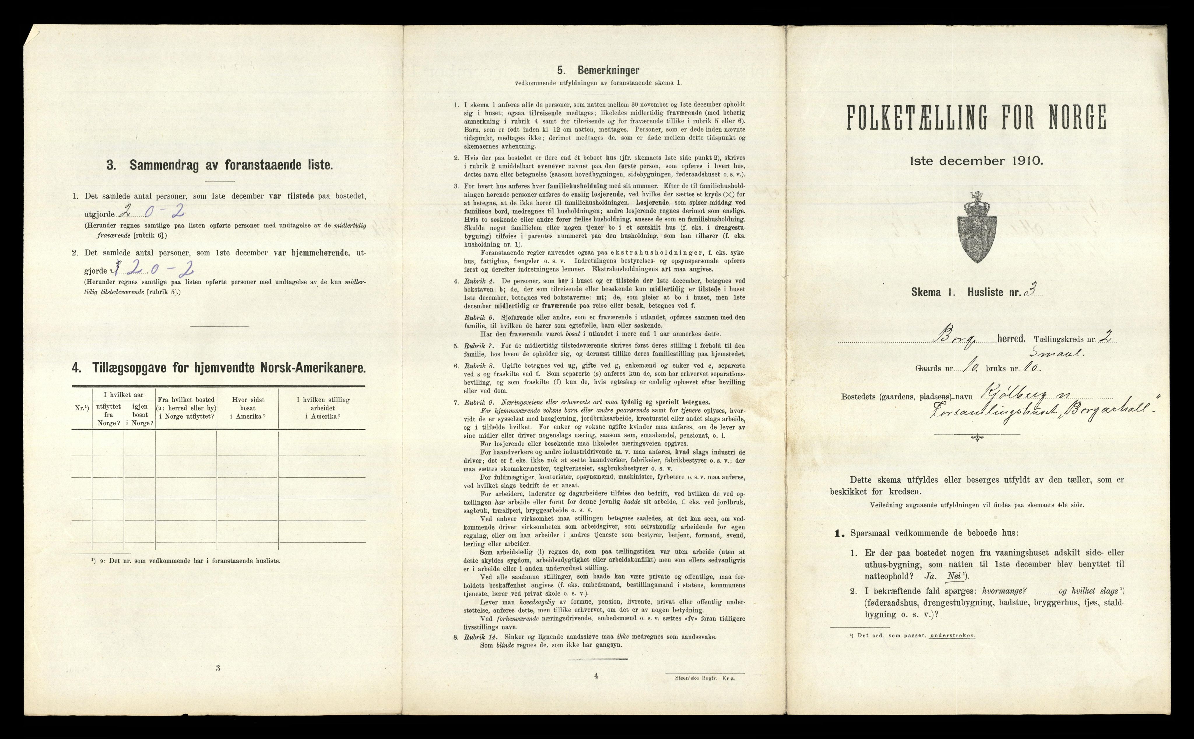 RA, 1910 census for Borge, 1910, p. 184