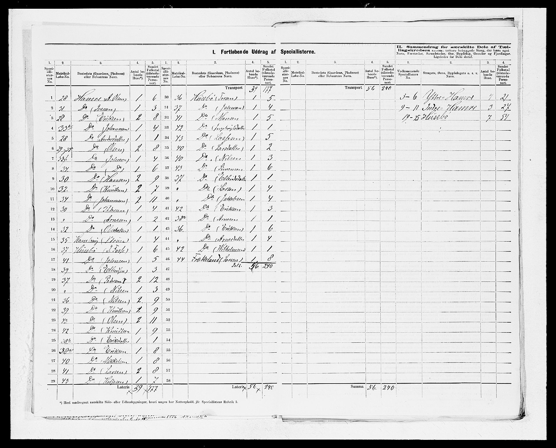 SAB, 1875 census for 1419P Leikanger, 1875, p. 5