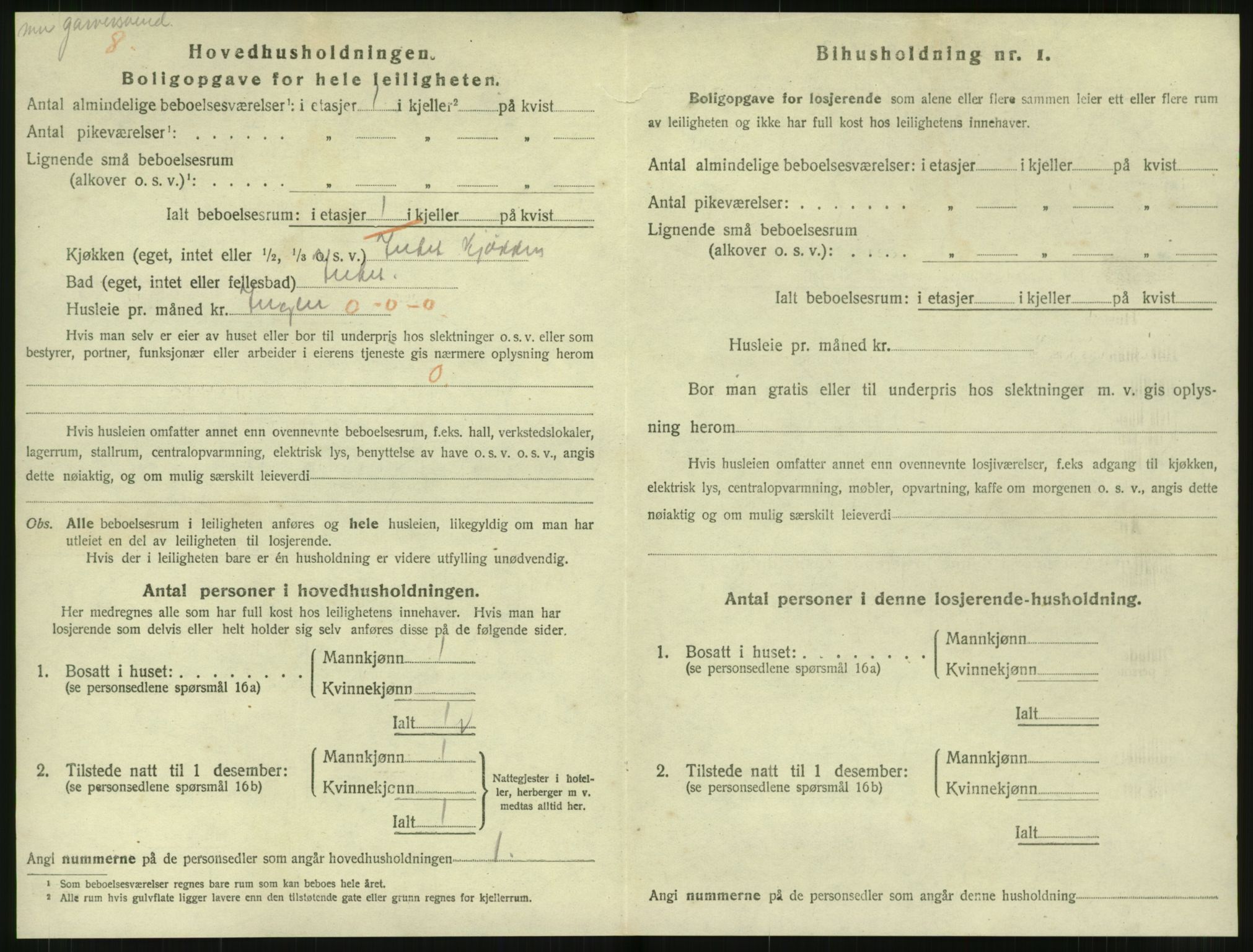 SAT, 1920 census for Levanger town, 1920, p. 1273