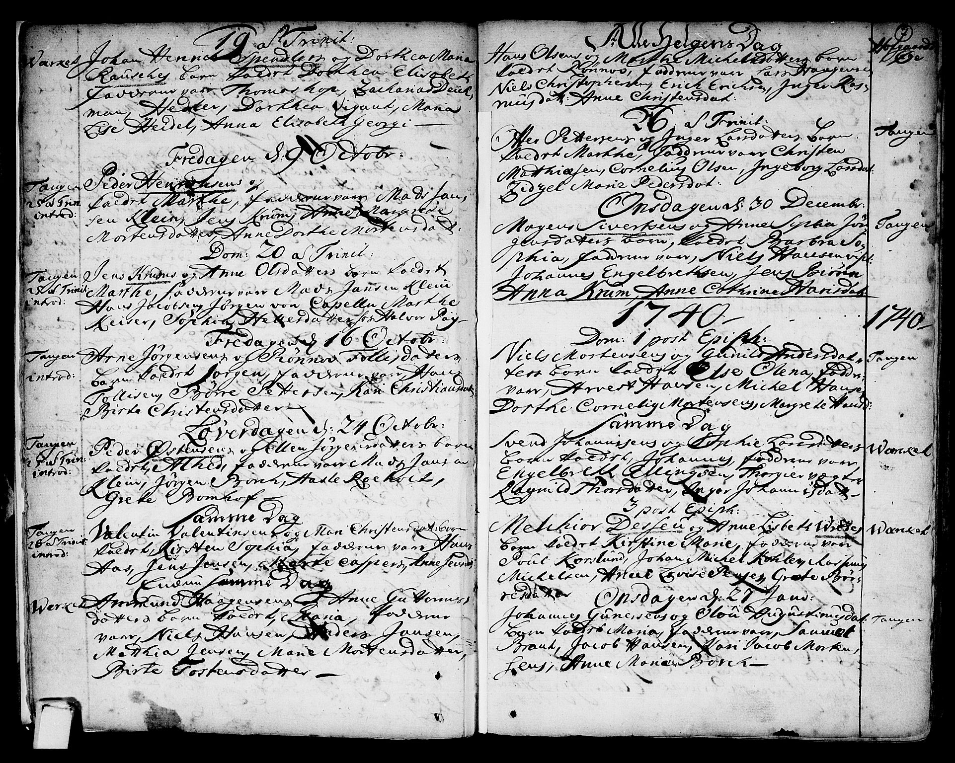 Strømsø kirkebøker, SAKO/A-246/F/Fb/L0002: Parish register (official) no. II 2, 1739-1814, p. 7