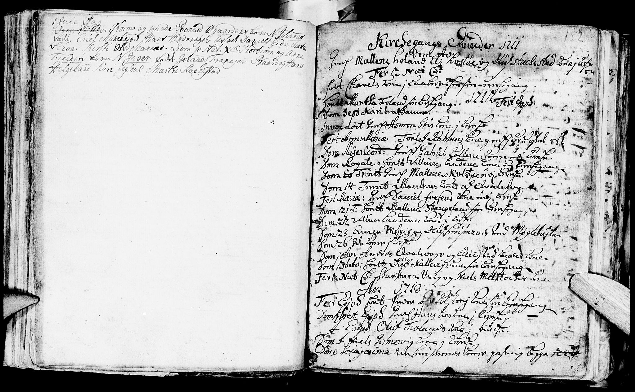 Avaldsnes sokneprestkontor, AV/SAST-A -101851/H/Ha/Haa/L0001: Parish register (official) no. A 1, 1711-1764, p. 152