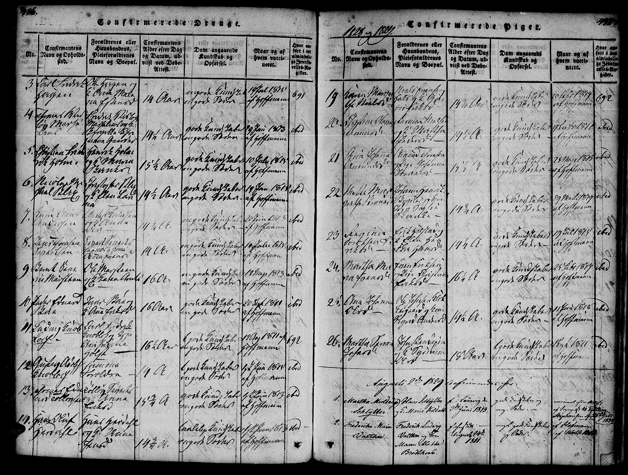 Ministerialprotokoller, klokkerbøker og fødselsregistre - Møre og Romsdal, AV/SAT-A-1454/572/L0842: Parish register (official) no. 572A05, 1819-1832, p. 486-487