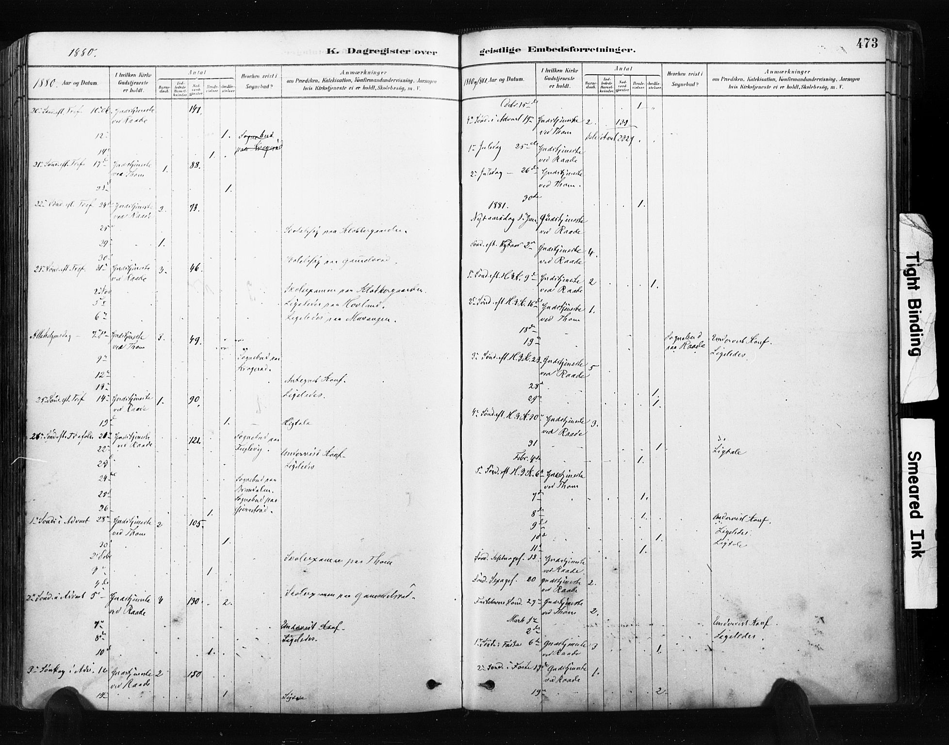 Råde prestekontor kirkebøker, AV/SAO-A-2009/F/Fa/L0007: Parish register (official) no. 7, 1878-1902, p. 473