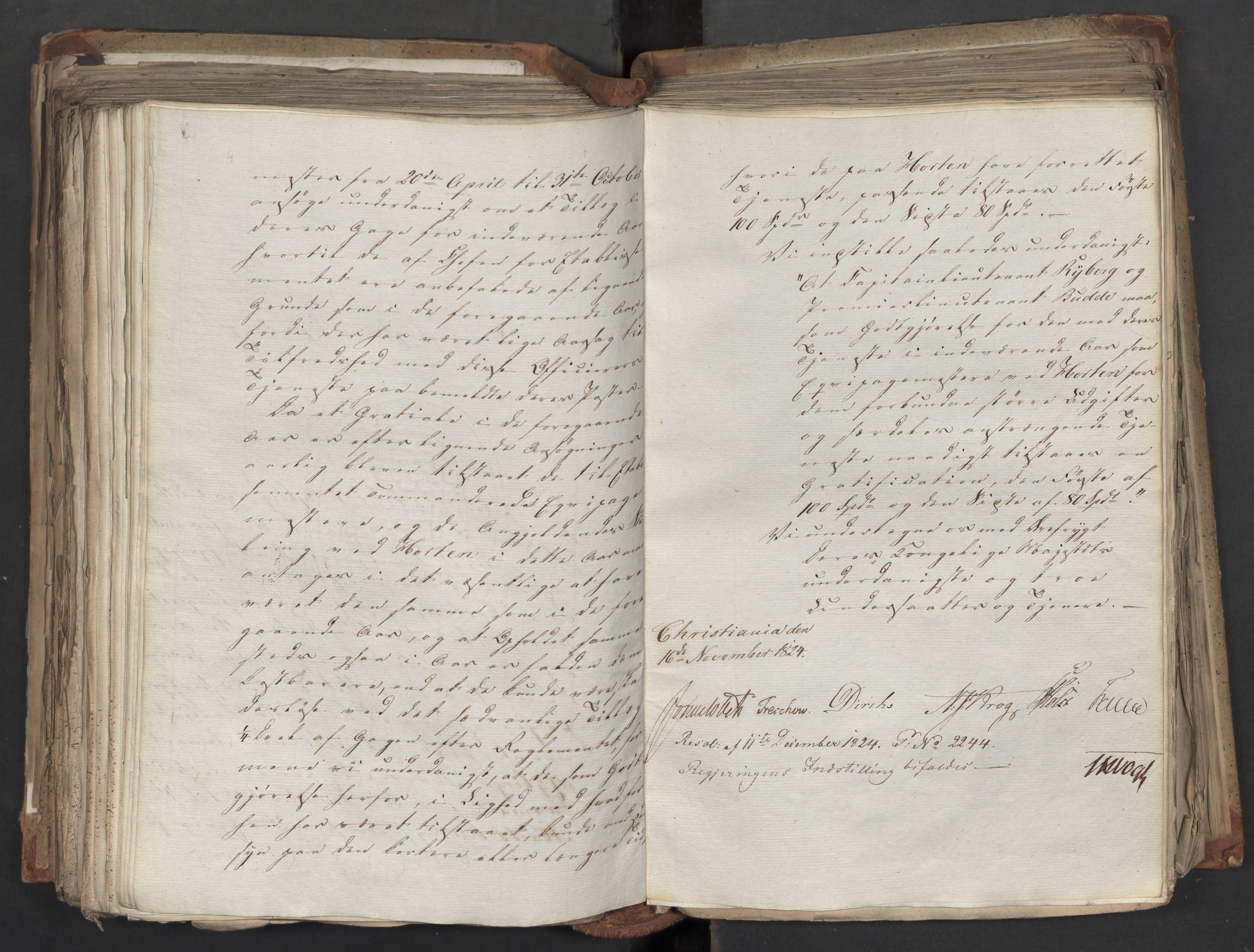 Statsrådsavdelingen i Stockholm, AV/RA-S-1003/D/Da/L0040: Regjeringsinnstillinger nr. 1947-2203, 1824, p. 403