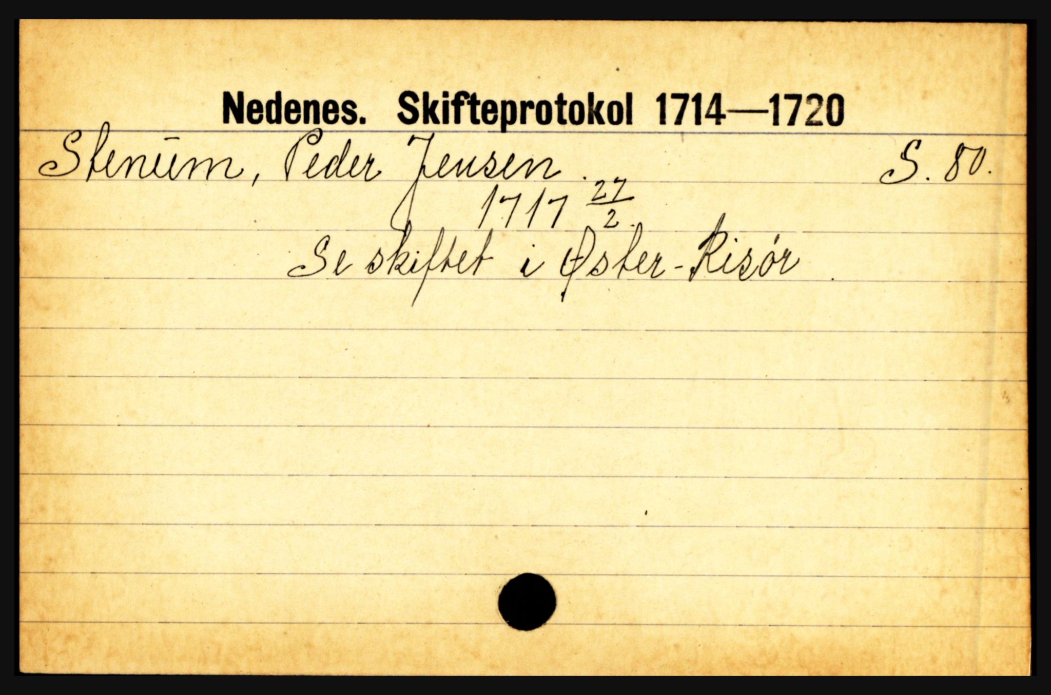 Nedenes sorenskriveri før 1824, AV/SAK-1221-0007/H, p. 28367