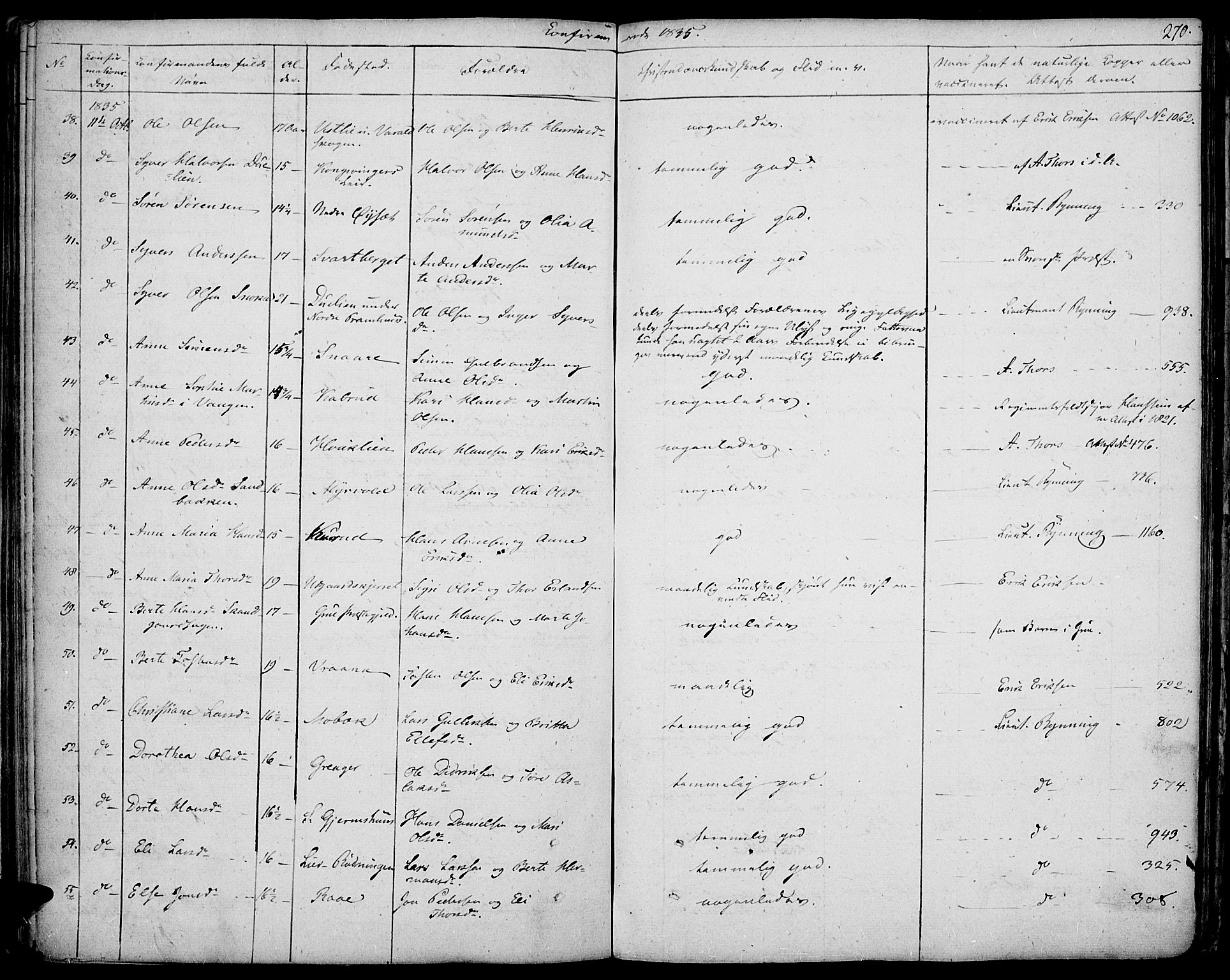 Vinger prestekontor, AV/SAH-PREST-024/H/Ha/Haa/L0007: Parish register (official) no. 7, 1826-1839, p. 270