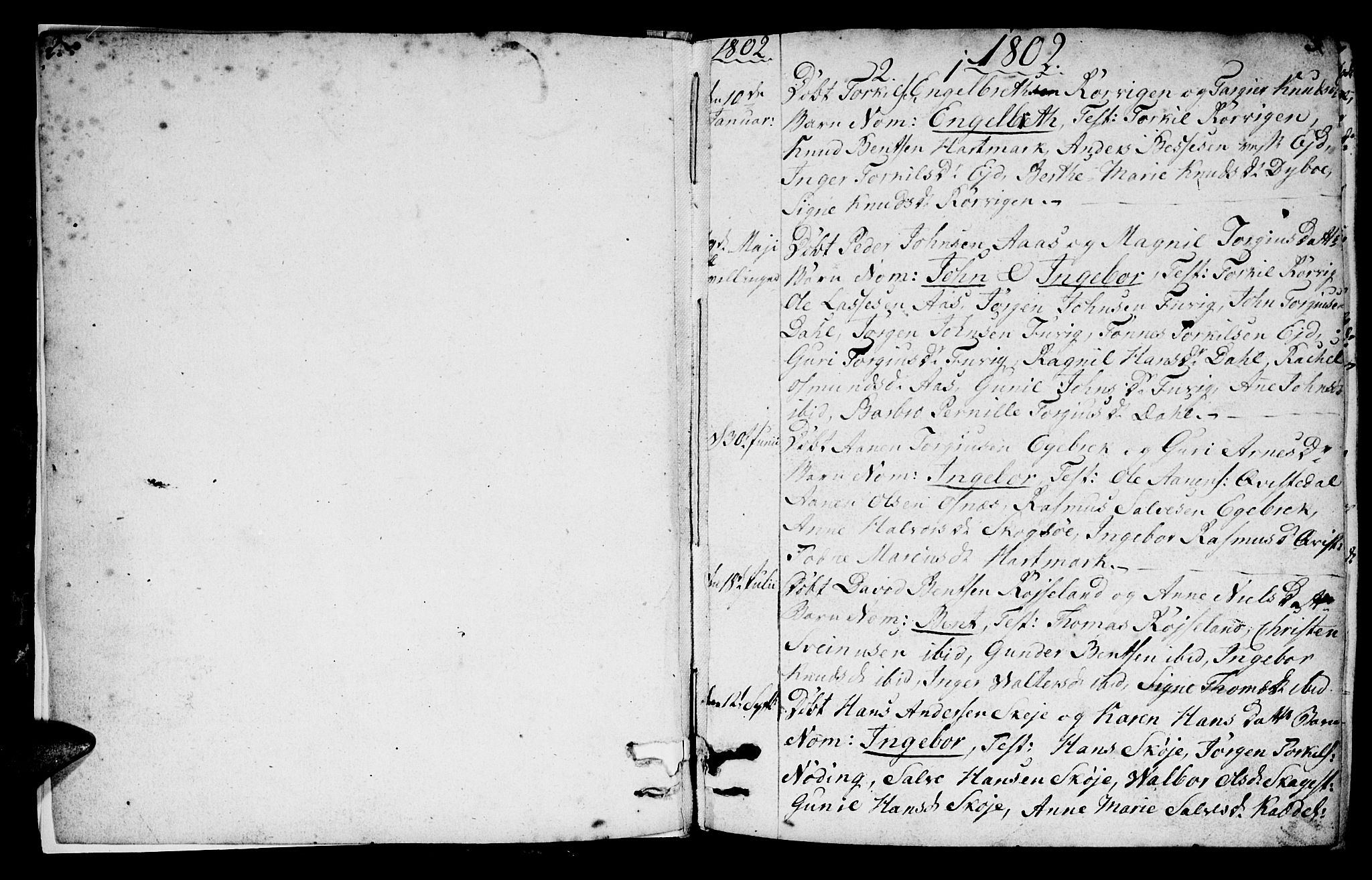 Mandal sokneprestkontor, SAK/1111-0030/F/Fb/Fbb/L0001: Parish register (copy) no. B 1, 1802-1846, p. 2-3