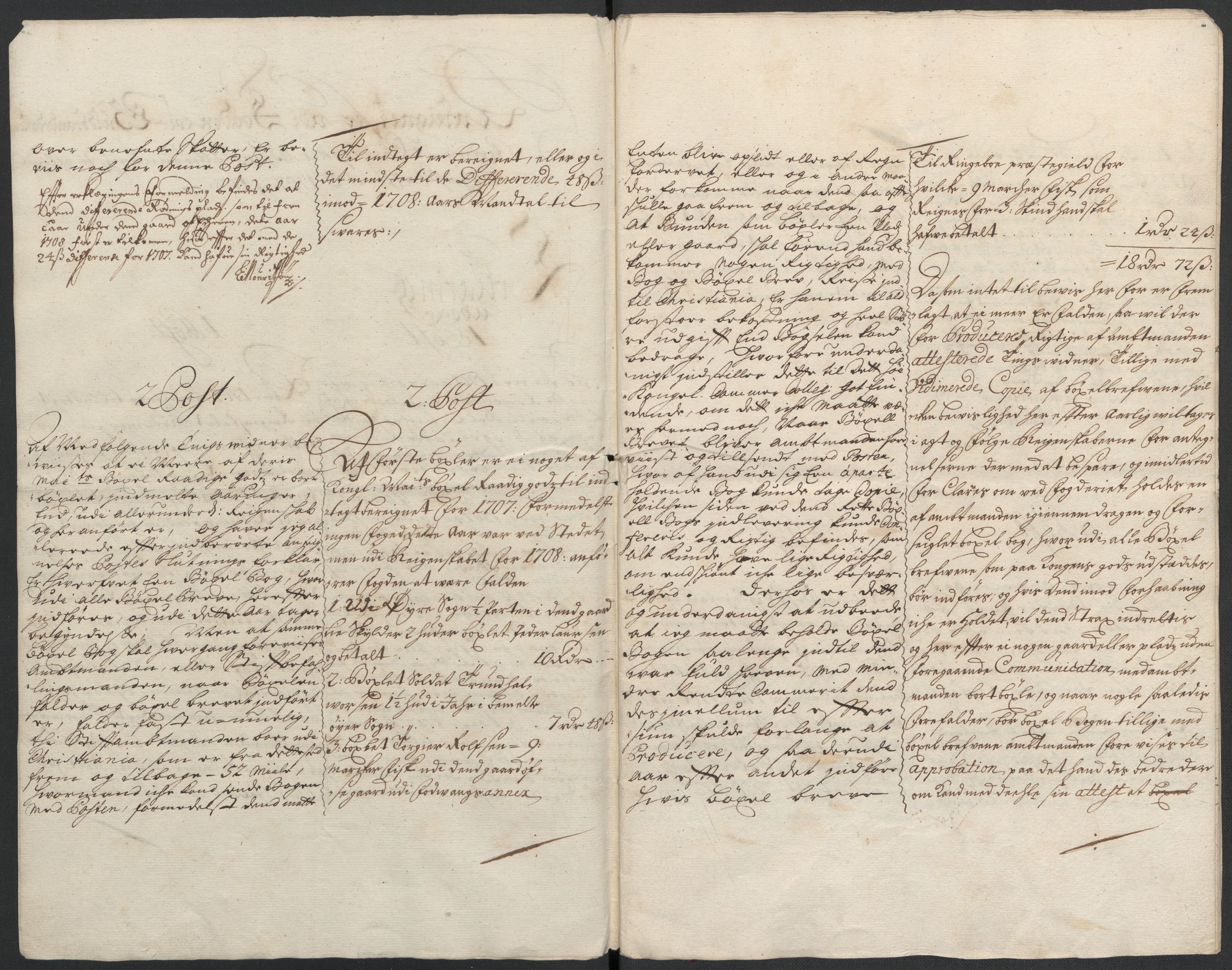 Rentekammeret inntil 1814, Reviderte regnskaper, Fogderegnskap, AV/RA-EA-4092/R17/L1179: Fogderegnskap Gudbrandsdal, 1708-1710, p. 127