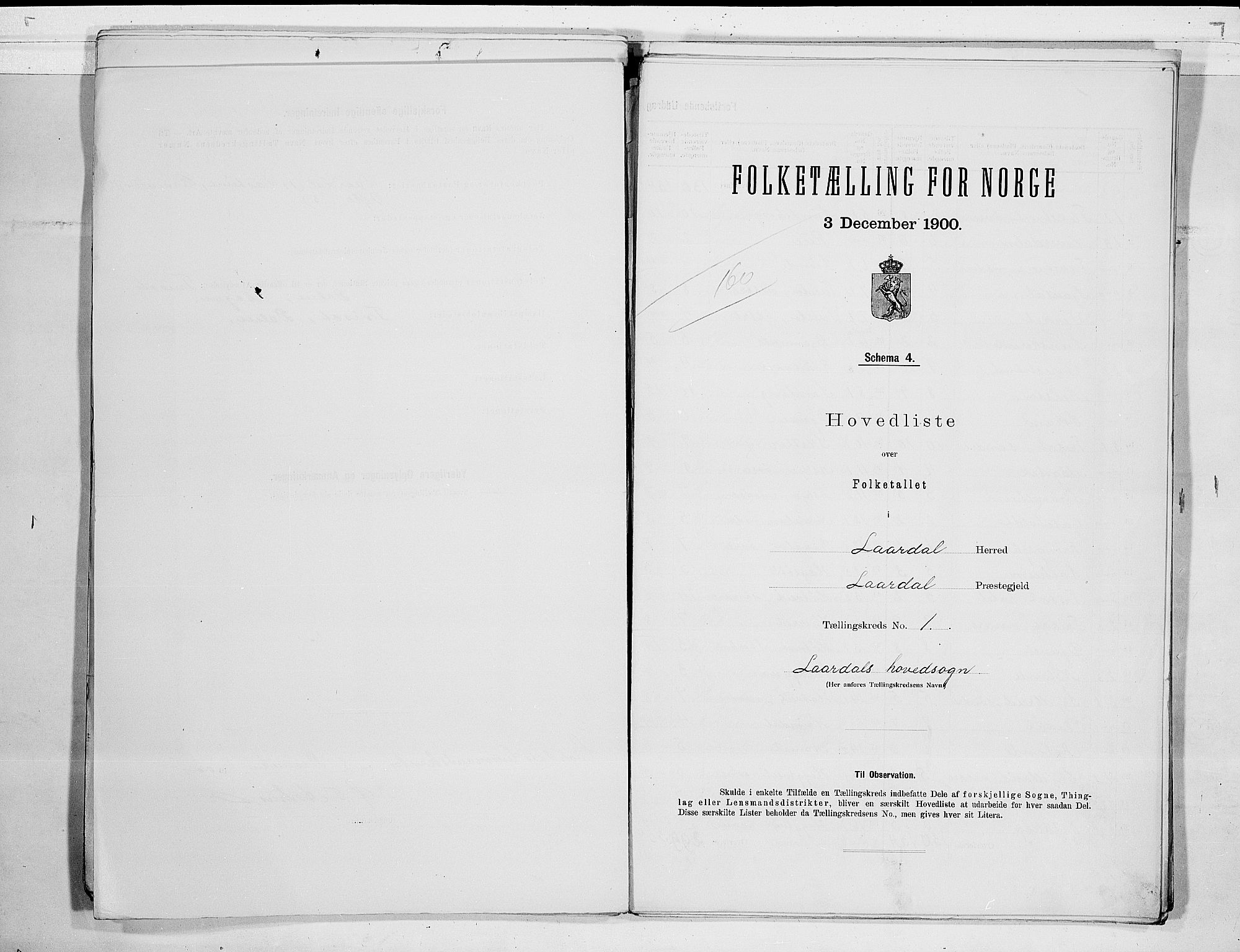 SAKO, 1900 census for Lårdal, 1900, p. 4