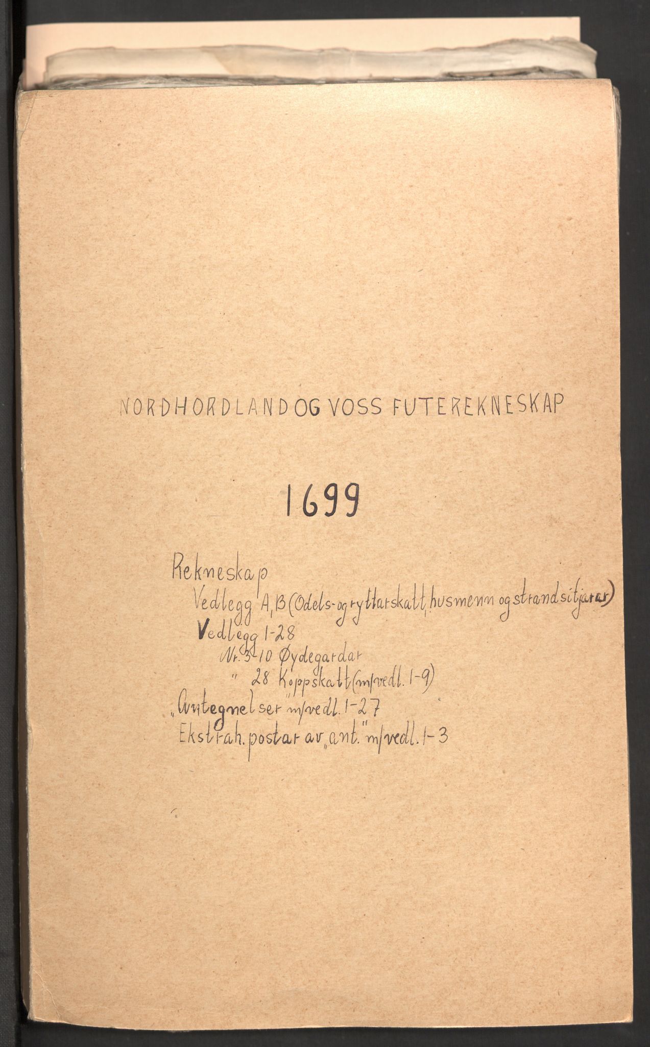 Rentekammeret inntil 1814, Reviderte regnskaper, Fogderegnskap, AV/RA-EA-4092/R51/L3184: Fogderegnskap Nordhordland og Voss, 1698-1699, p. 185