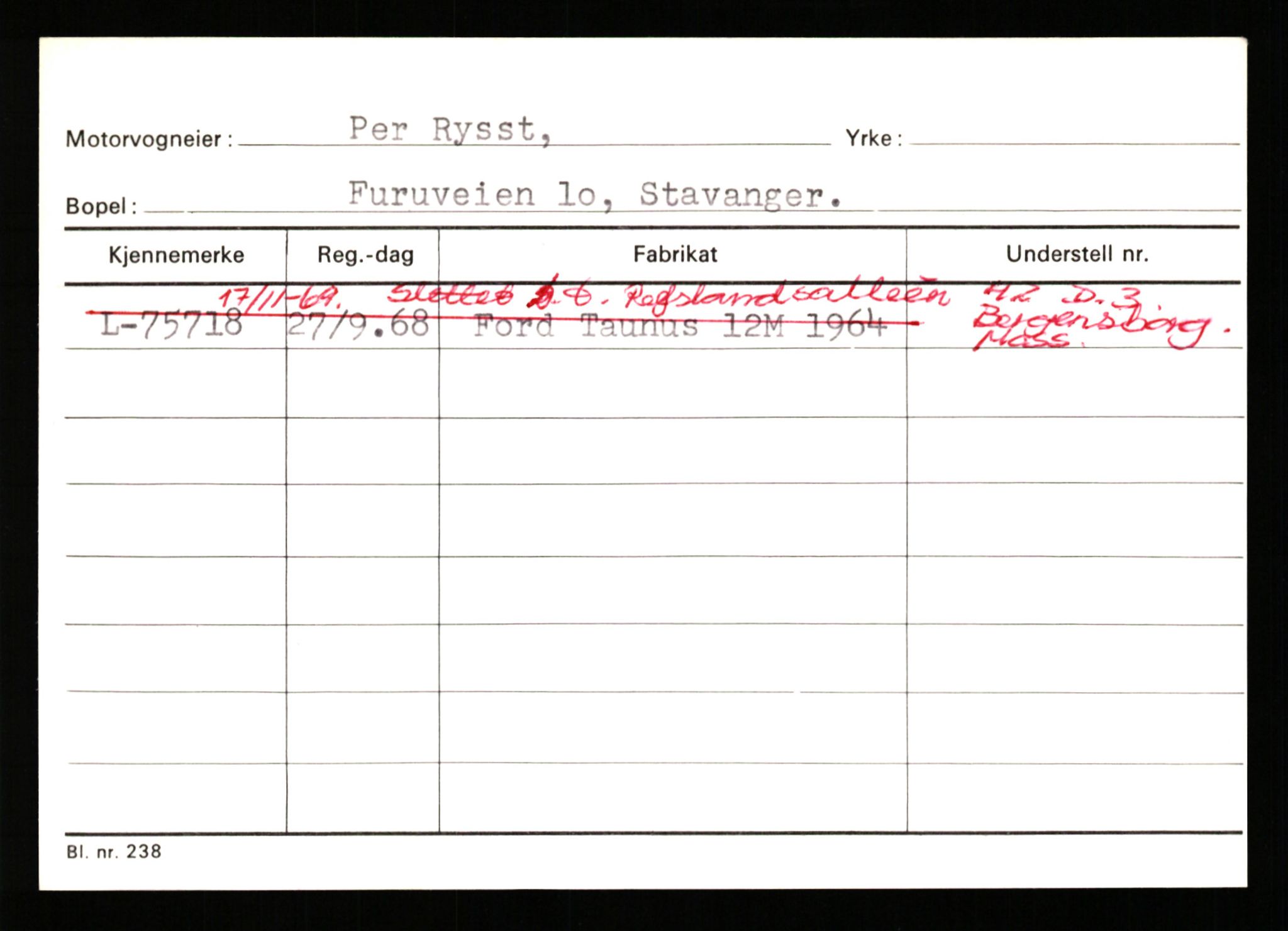 Stavanger trafikkstasjon, AV/SAST-A-101942/0/H/L0031: Refve - Ræg, 1930-1971, p. 2926