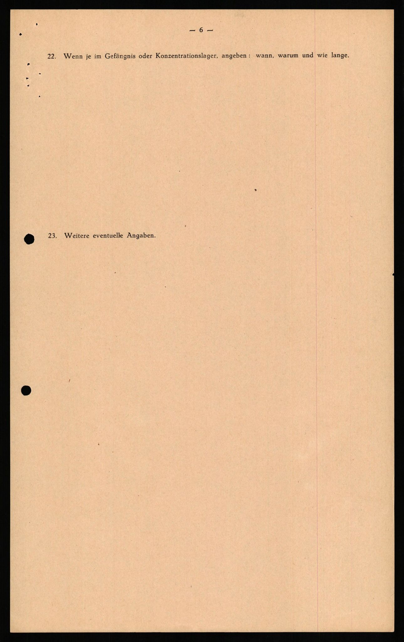 Forsvaret, Forsvarets overkommando II, RA/RAFA-3915/D/Db/L0023: CI Questionaires. Tyske okkupasjonsstyrker i Norge. Tyskere., 1945-1946, p. 435