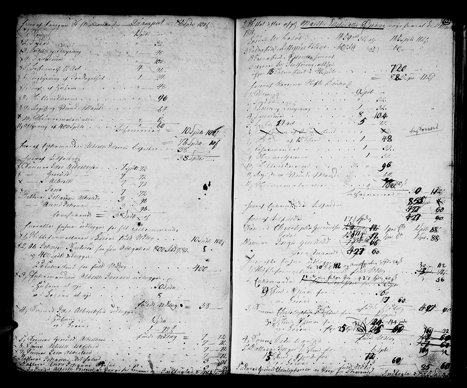 Nedenes sorenskriveri før 1824, SAK/1221-0007/H/Hc/L0049: Skifteprotokoll med register nr 34, 1804-1824, p. 61b-62a